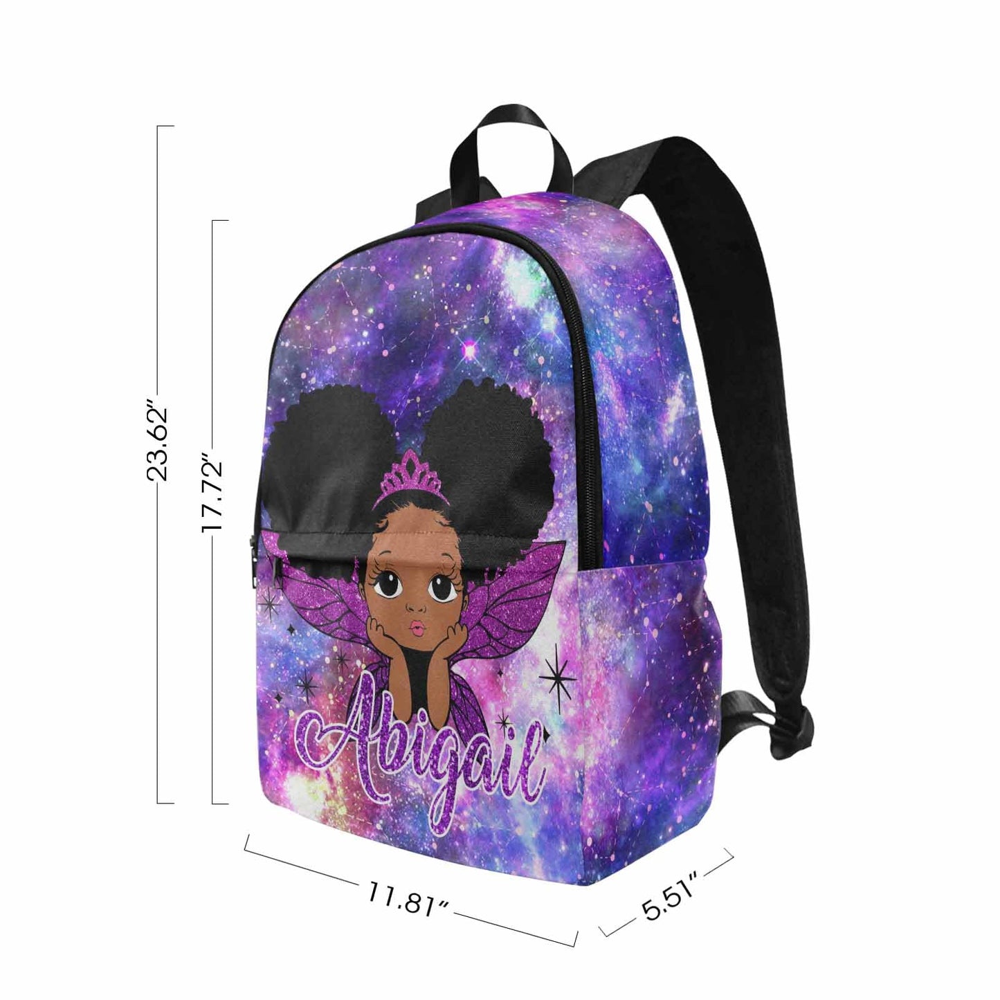 Personalized Backpack Set from Mom Dad, Custom Dark Pink Stars Bookbag and Lunch Box Customized Name Schoolbag Fashion Shoulder Bag Travel Bag for Family