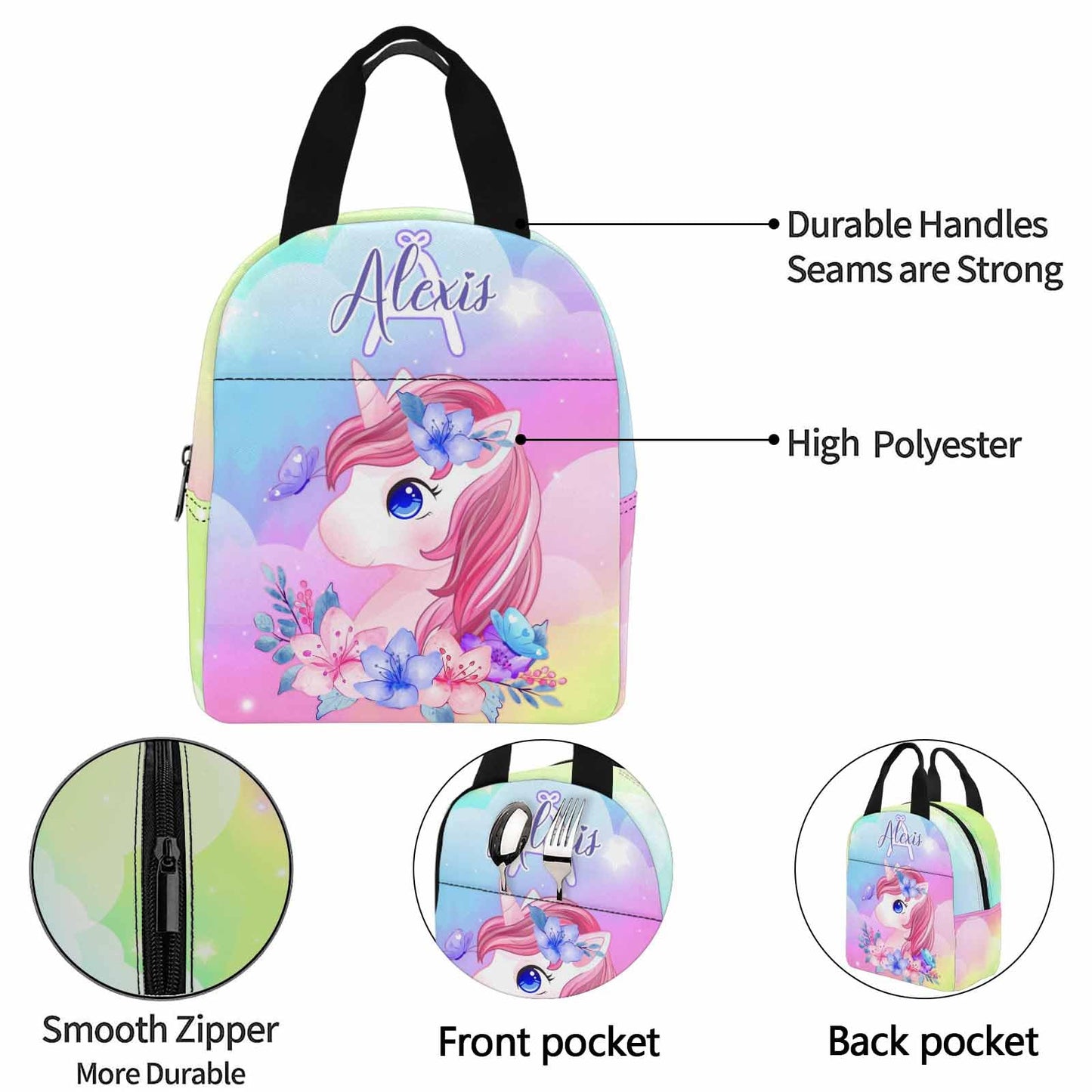 M YESCUSTOM Custom School Butterfly Backpack for Girls, Personalized Name Girls Bookbag Elementary Middle School Bags Travel Laptop Back Pack Casual Daypacks