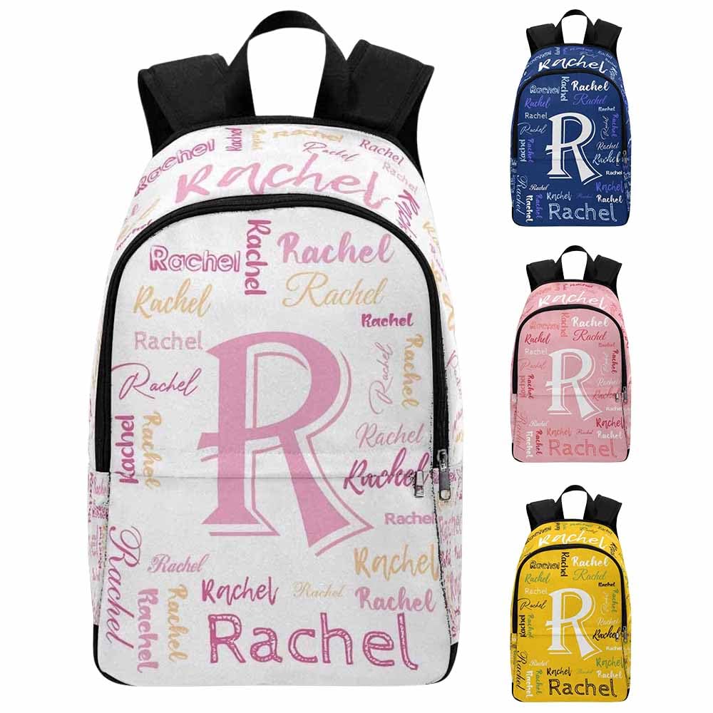 InterestPrint Custom Kids Backpack for Girls Sparkle Children Casual Daypack Backpacks with Lunch Bag Personalized with Kid's Name Preschool School Bag, Children Travel Bookbag for School Season