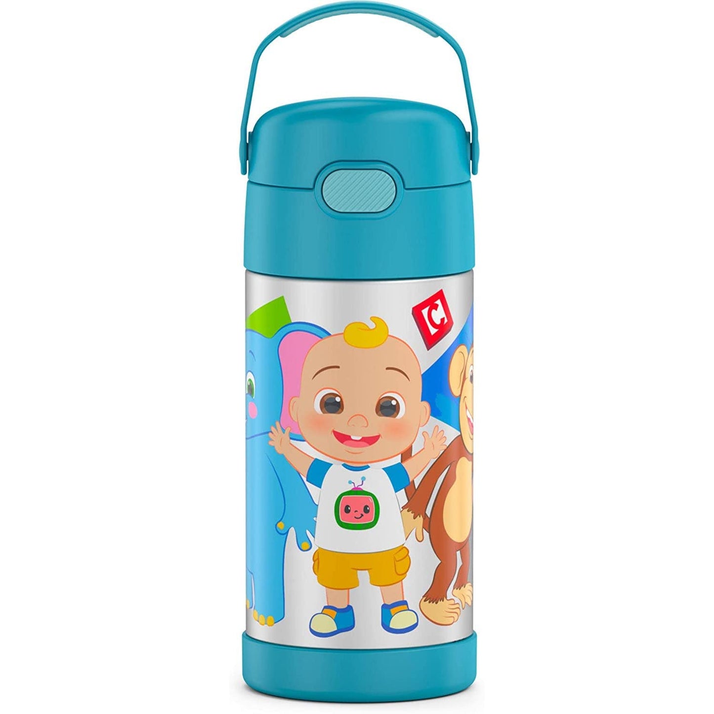 THERMOS FUNTAINER Water Bottle with Straw - 12 Ounce, Pokémon - Kids Stainless Steel Vacuum Insulated Water Bottle with Lid