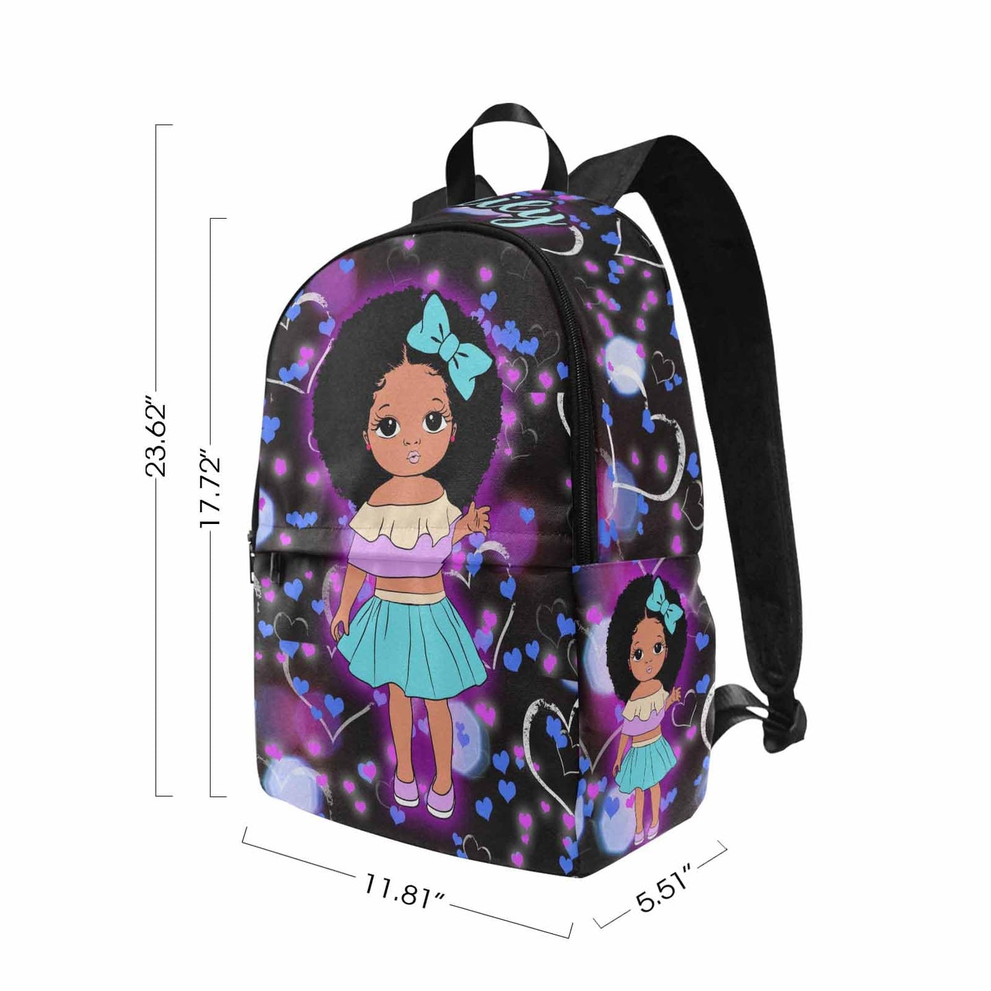 Personalized Backpack Set from Mom Dad, Custom Dark Pink Stars Bookbag and Lunch Box Customized Name Schoolbag Fashion Shoulder Bag Travel Bag for Family