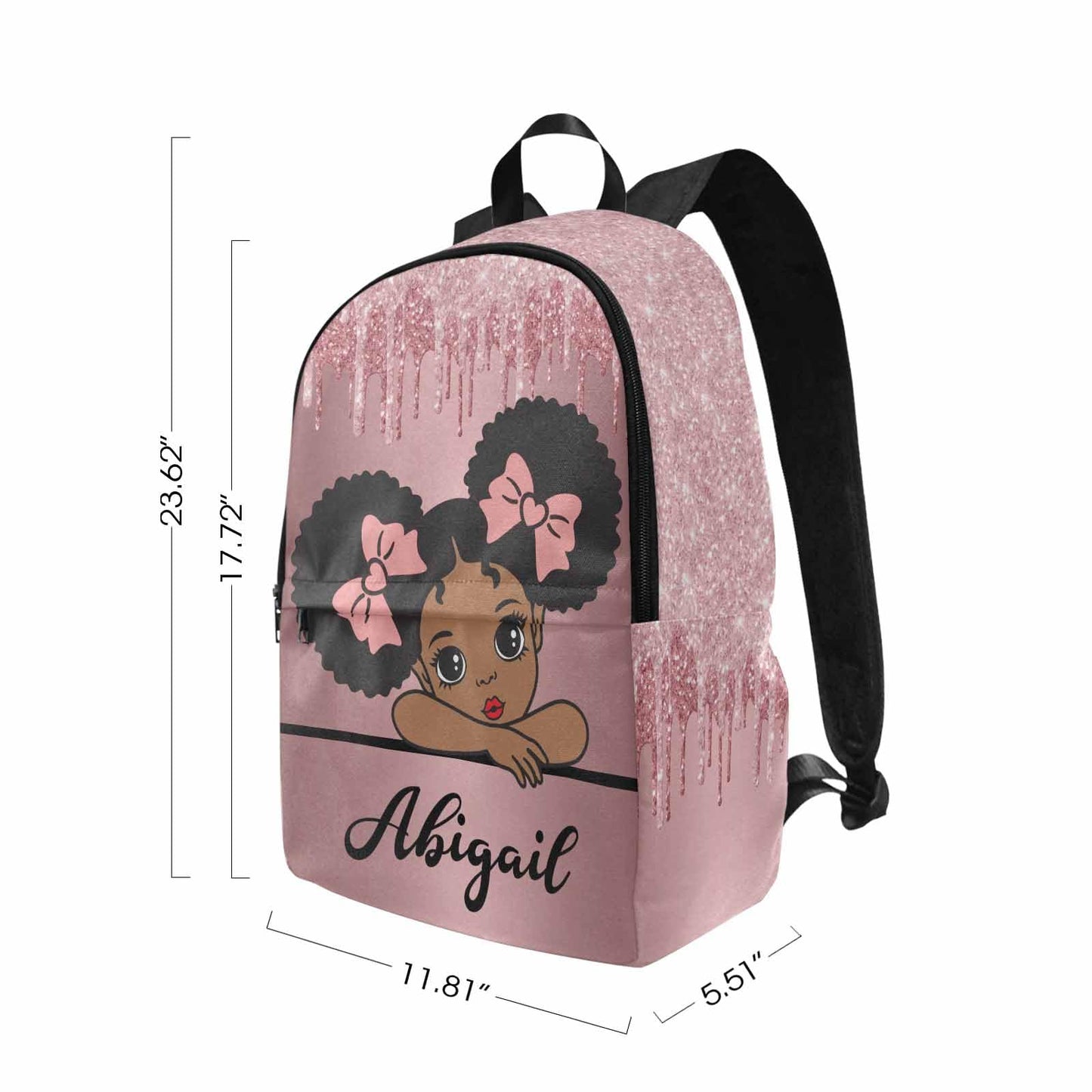 Personalized Backpack Set from Mom Dad, Custom Dark Pink Stars Bookbag and Lunch Box Customized Name Schoolbag Fashion Shoulder Bag Travel Bag for Family