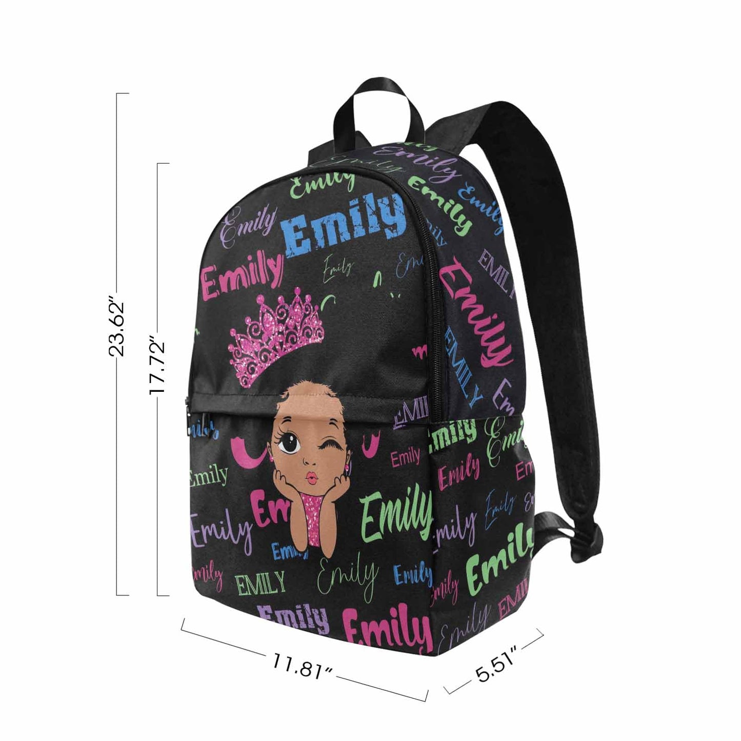 Personalized Backpack Set from Mom Dad, Custom Dark Pink Stars Bookbag and Lunch Box Customized Name Schoolbag Fashion Shoulder Bag Travel Bag for Family