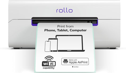 Rollo Wireless Label Printer - Wi-Fi Thermal Printer for Shipping Packages - AirPrint from iPhone, iPad, Mac - 4x6, Supports Windows, Chromebook, Android, Linux