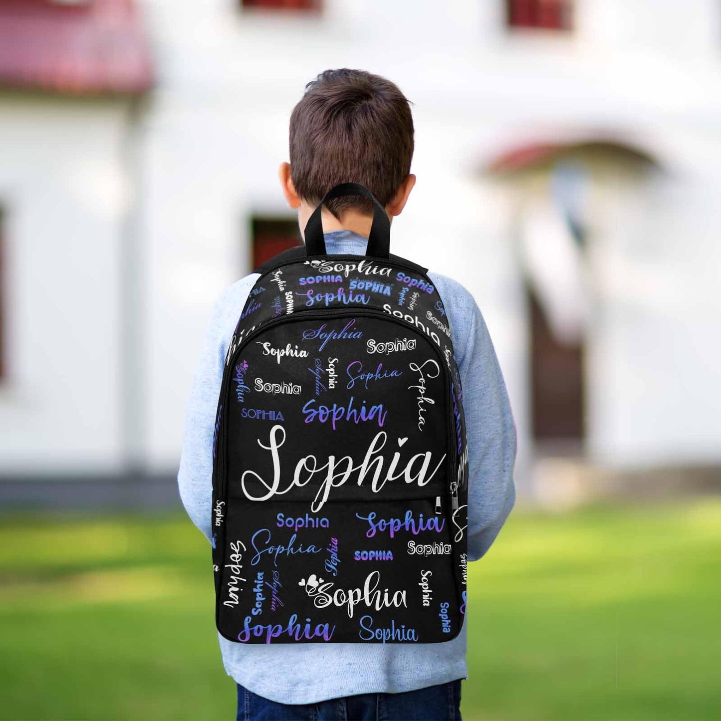 InterestPrint Custom Kids Backpack for Girls Sparkle Children Casual Daypack Backpacks with Lunch Bag Personalized with Kid's Name Preschool School Bag, Children Travel Bookbag for School Season