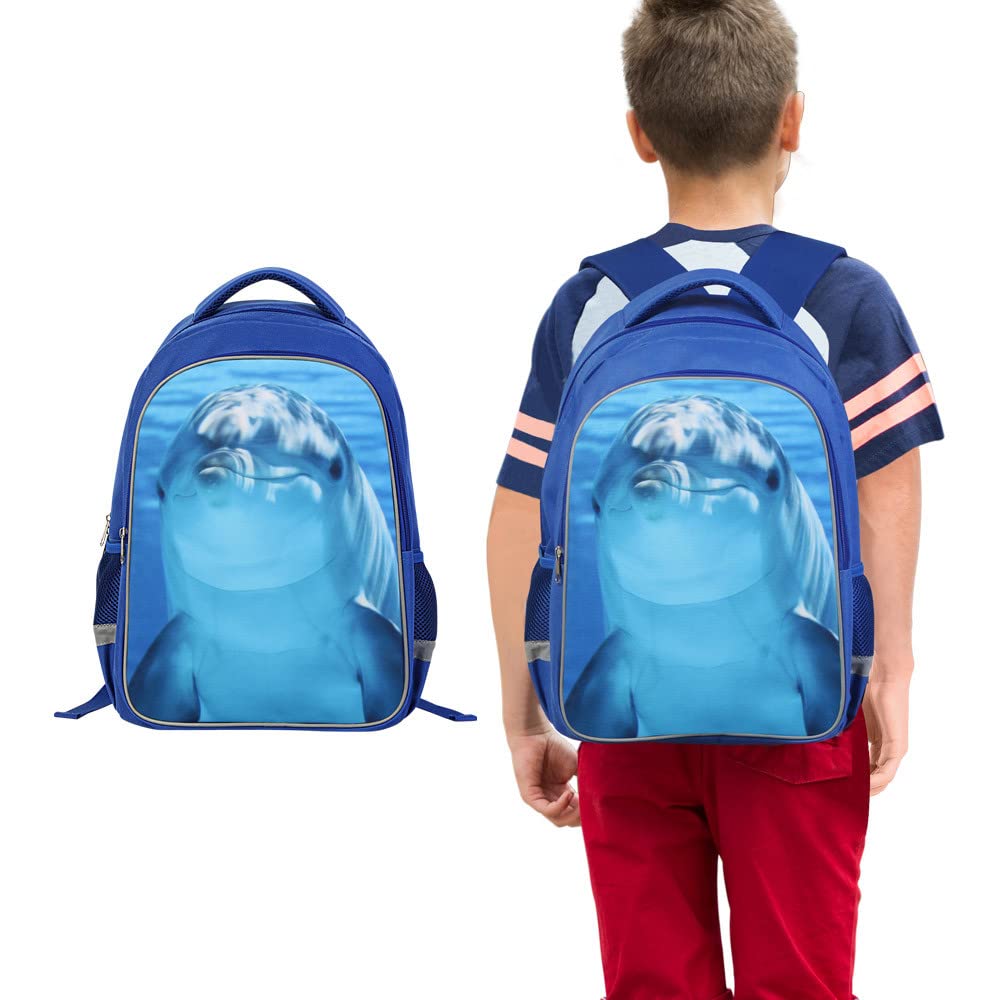 Luminous 3D Print School Backpack Large Capacity Lightweight Students Bookbag for Kids