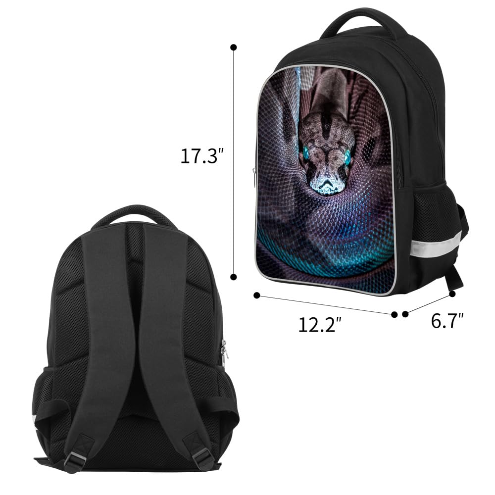 Luminous 3D Print School Backpack Large Capacity Lightweight Students Bookbag for Kids