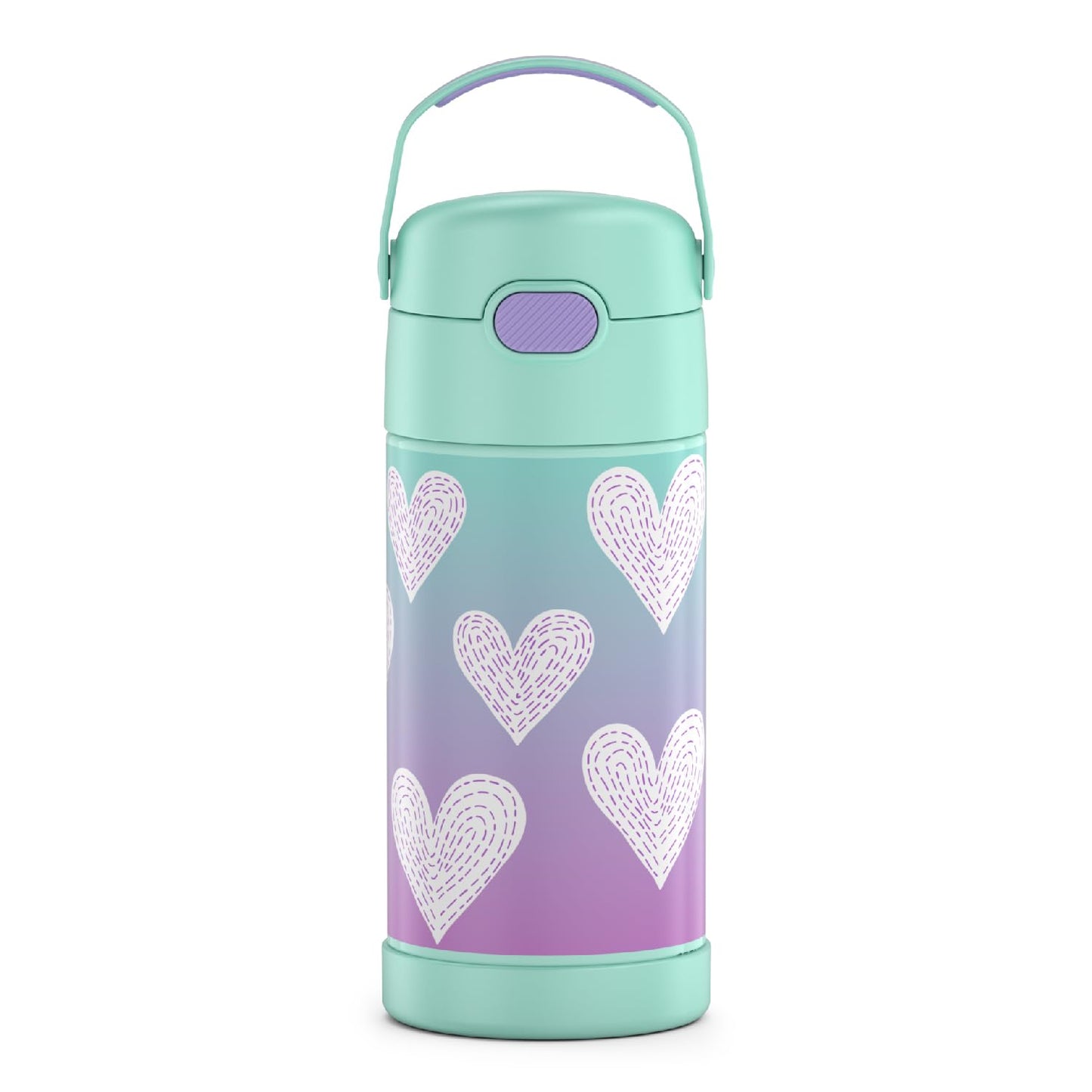 THERMOS FUNTAINER Water Bottle with Straw - 12 Ounce, Pokémon - Kids Stainless Steel Vacuum Insulated Water Bottle with Lid