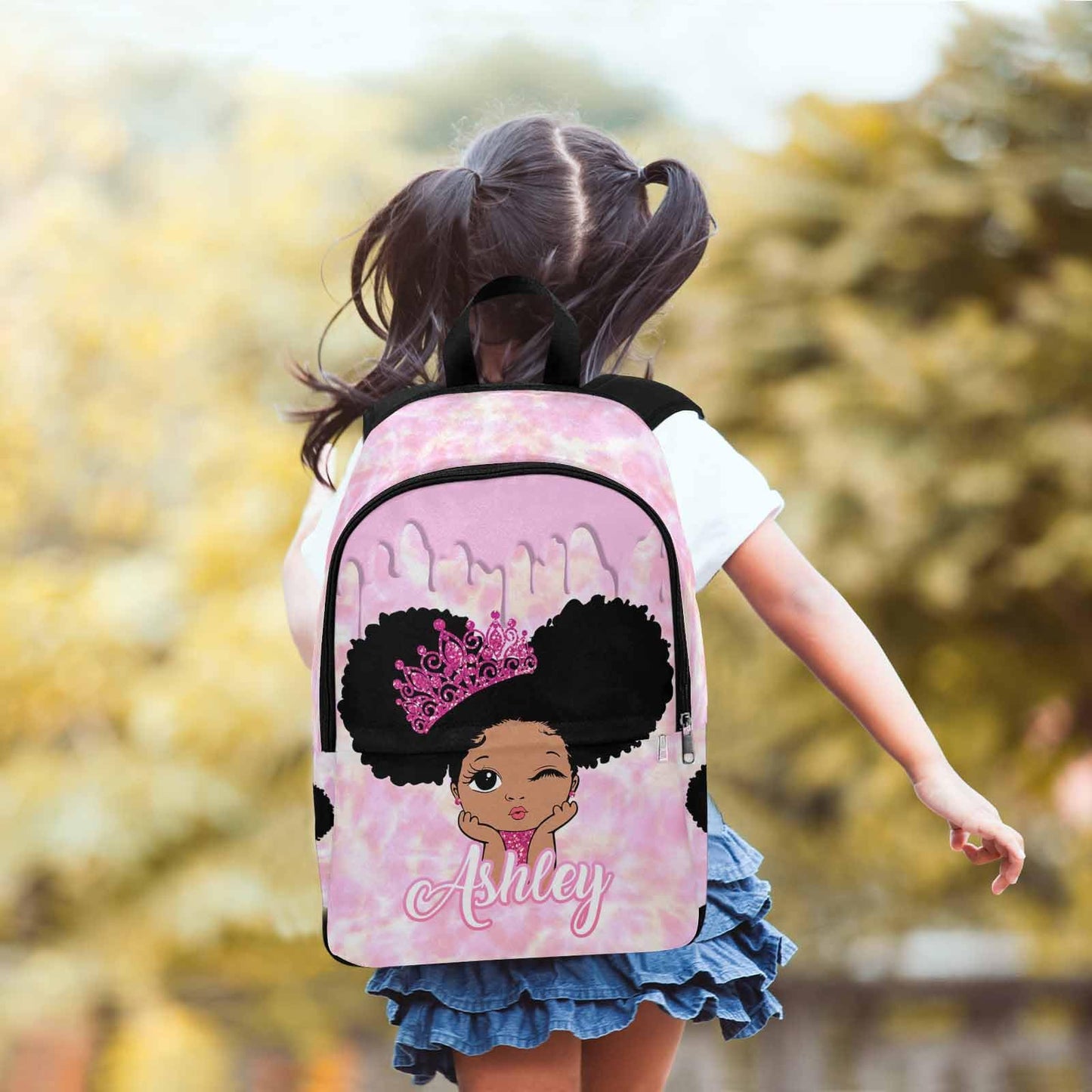 M YESCUSTOM Custom School Butterfly Backpack for Girls, Personalized Name Girls Bookbag Elementary Middle School Bags Travel Laptop Back Pack Casual Daypacks