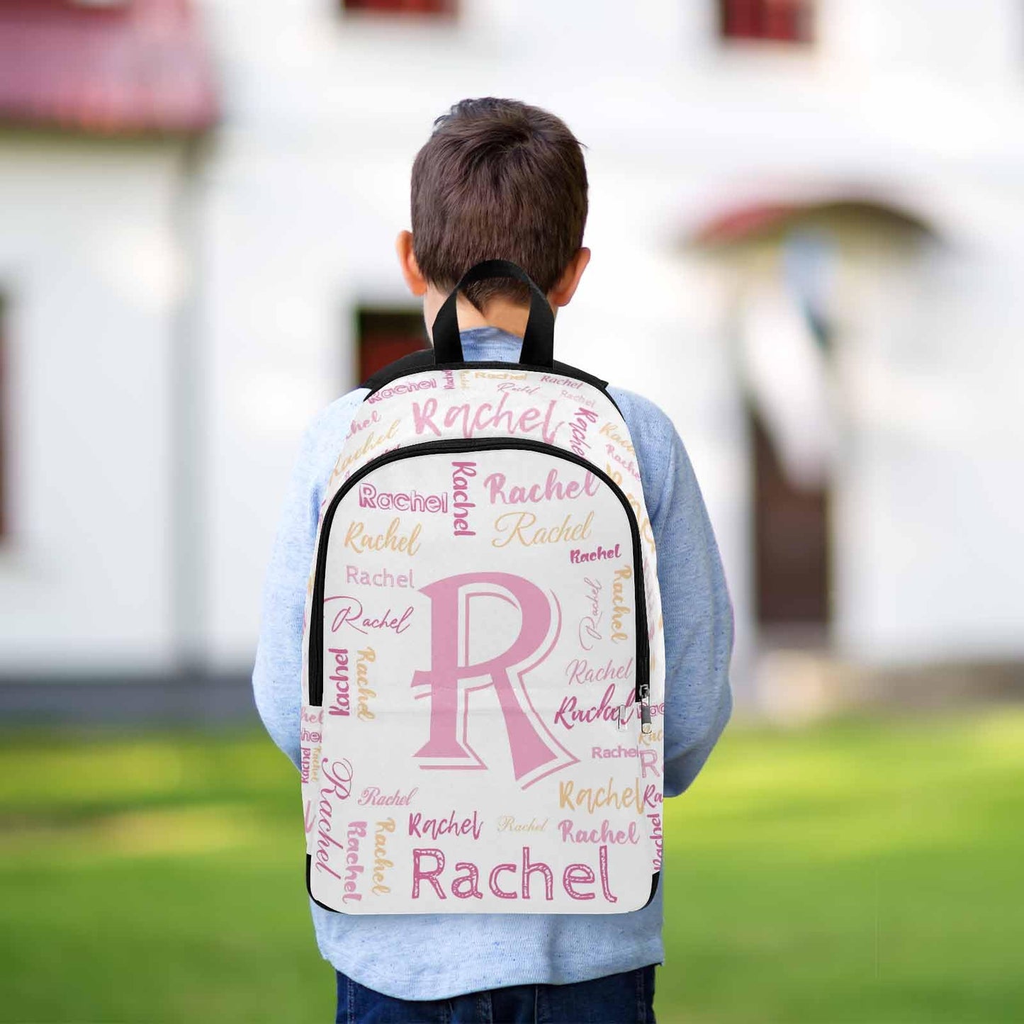 InterestPrint Custom Kids Backpack for Girls Sparkle Children Casual Daypack Backpacks with Lunch Bag Personalized with Kid's Name Preschool School Bag, Children Travel Bookbag for School Season