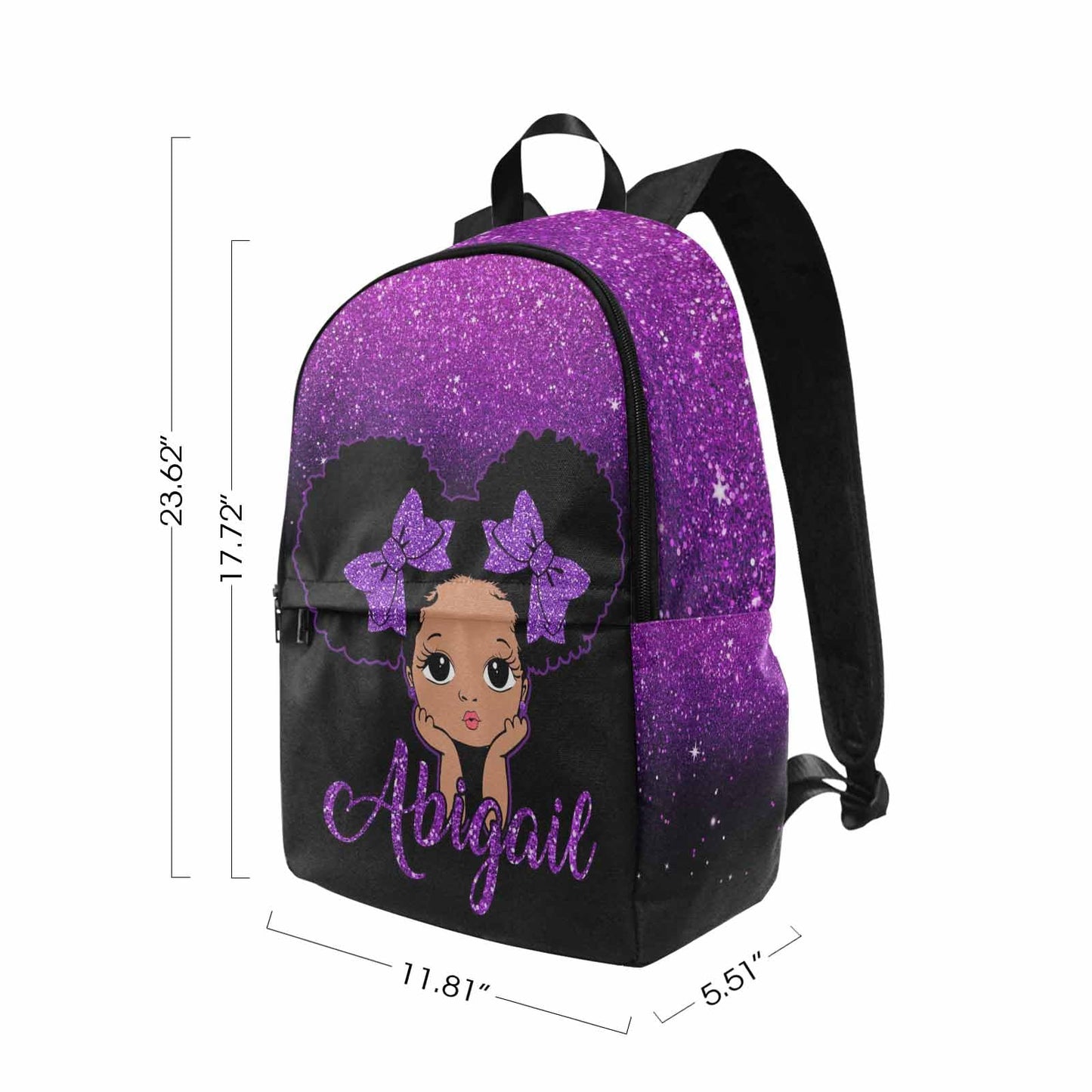 Personalized Backpack Set from Mom Dad, Custom Dark Pink Stars Bookbag and Lunch Box Customized Name Schoolbag Fashion Shoulder Bag Travel Bag for Family