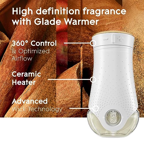 Glade PlugIns Refills Air Freshener, Scented and Essential Oils for Home and Bathroom, Apple Cinnamon, 3.35 Fl Oz, 5 Count