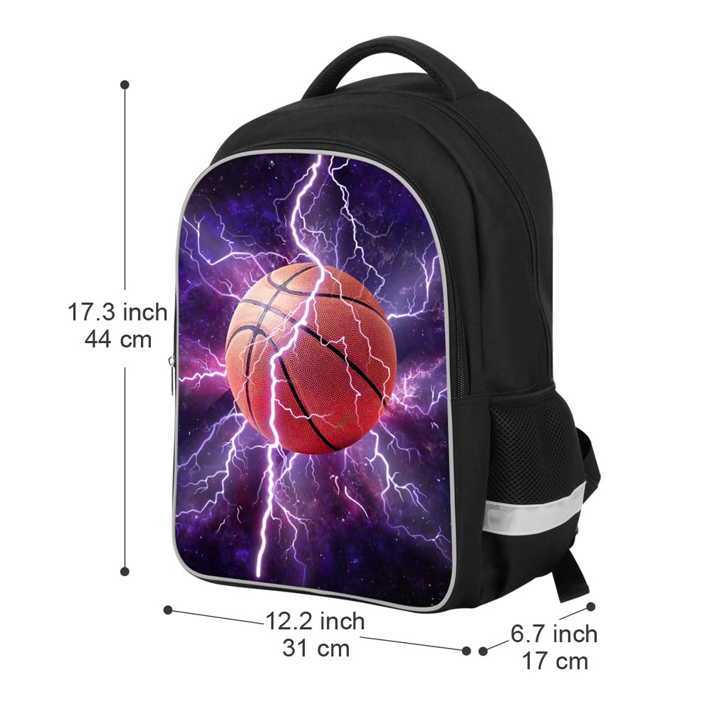 Luminous 3D Print School Backpack Large Capacity Lightweight Students Bookbag for Kids