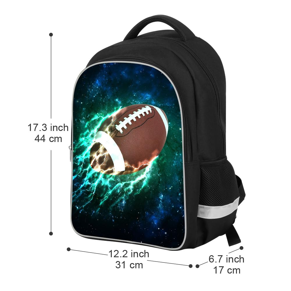 Luminous 3D Print School Backpack Large Capacity Lightweight Students Bookbag for Kids