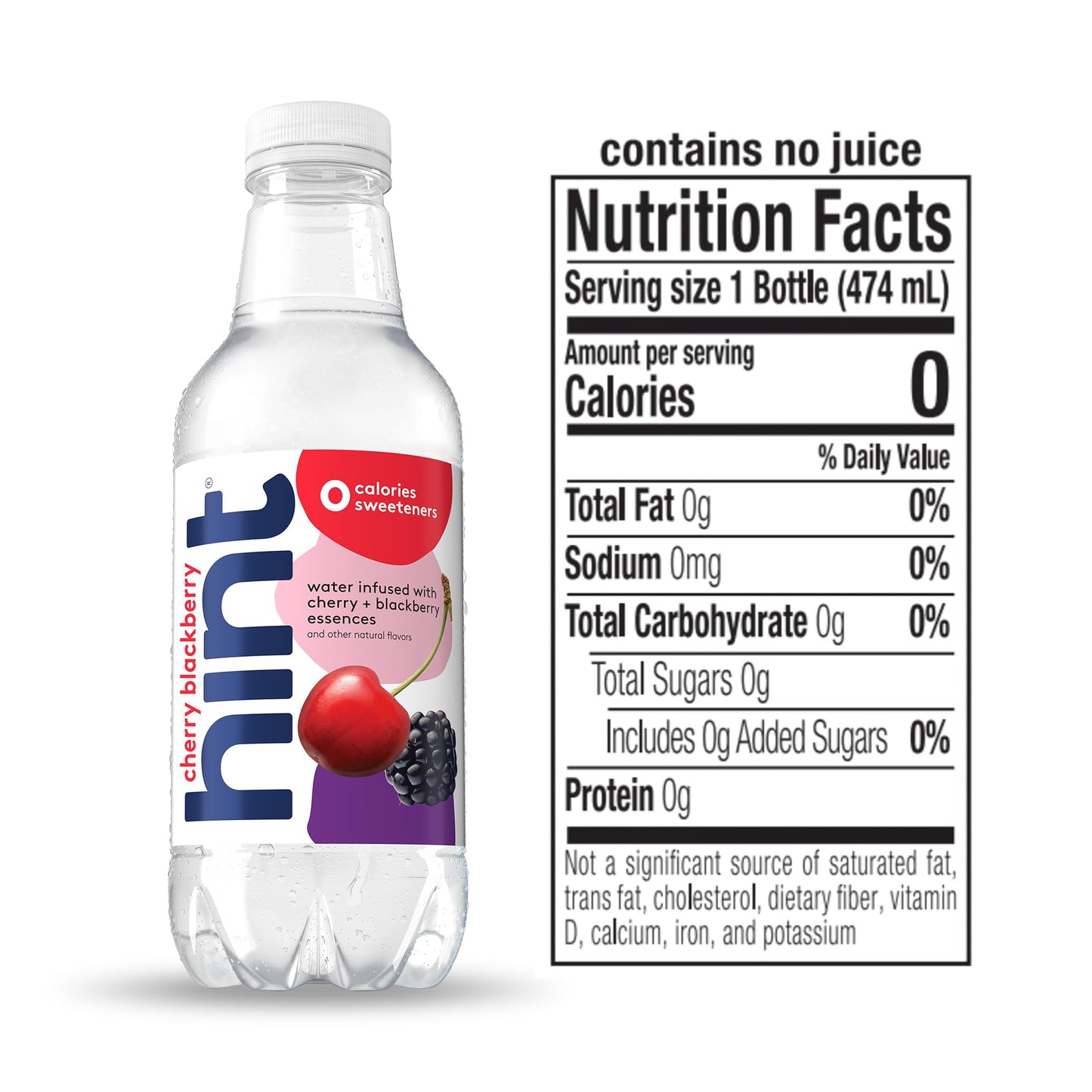 Hint Water Red Variety Pack, 3 Bottles Each of: Peach, Raspberry, Watermelon, and Strawberry Lemon, Zero Calories, Zero Sugar and Zero Sweeteners, 16 Fl Oz (Pack of 12)