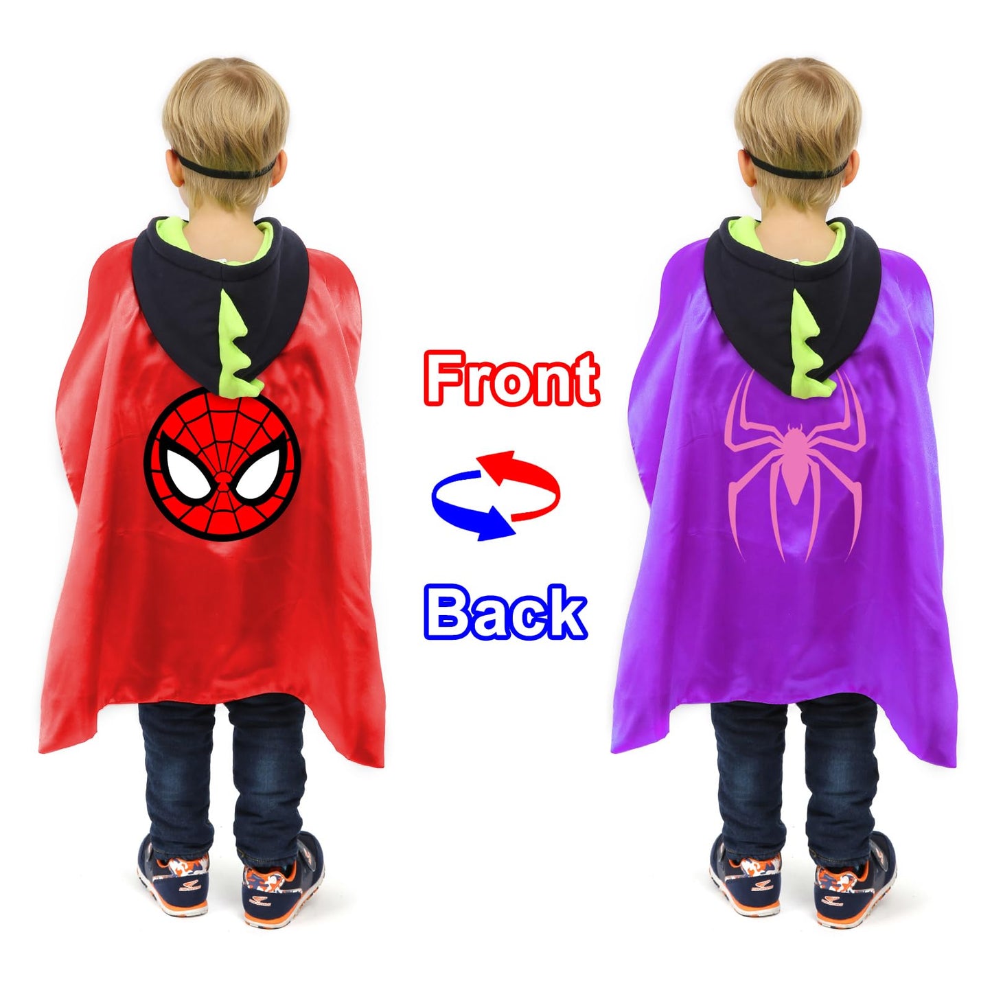 Superhero Capes and Masks Cosplay Costumes Birthday Party Christmas Halloween Dress up Gift for Kids (New Hulk 5 Sets)