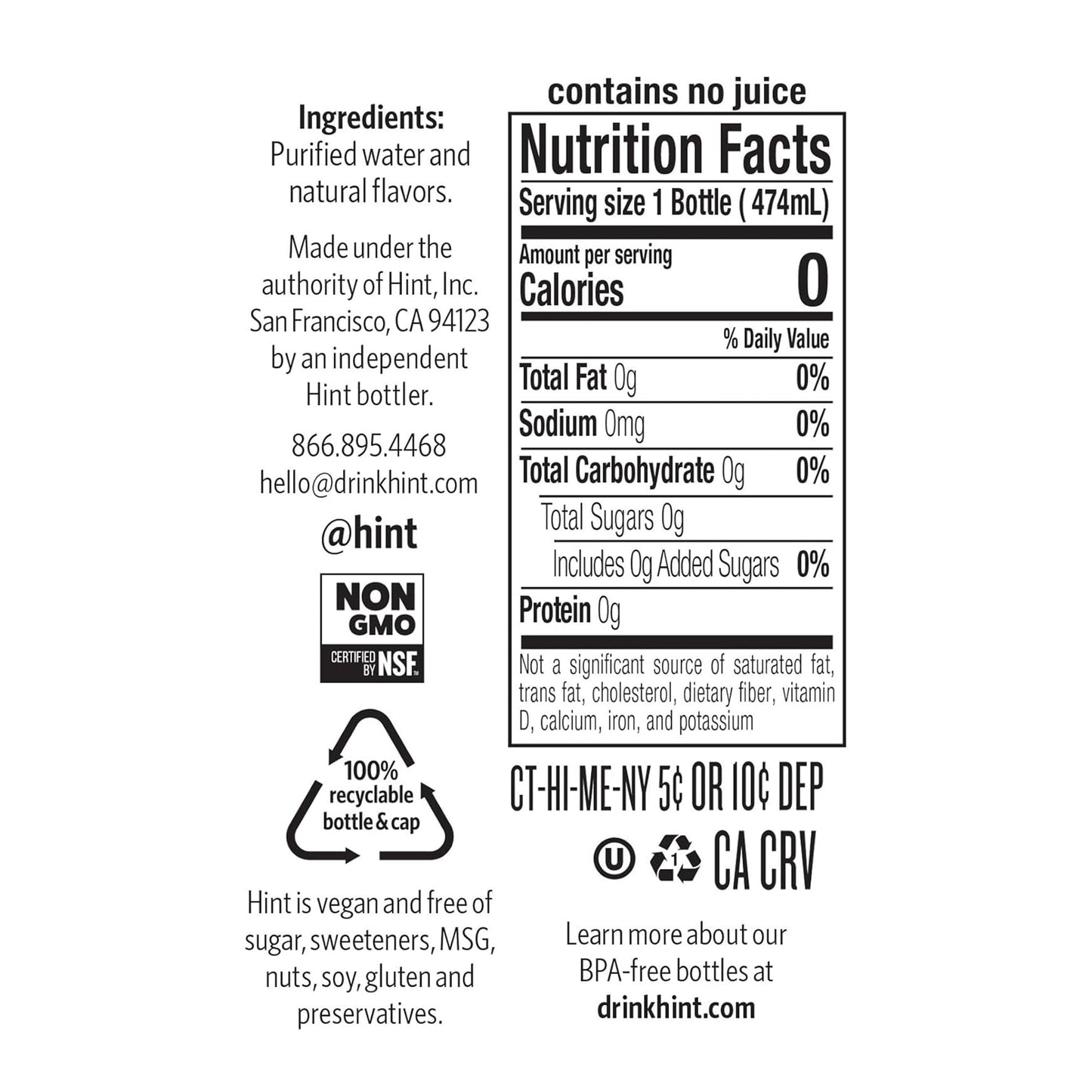 Hint Water Red Variety Pack, 3 Bottles Each of: Peach, Raspberry, Watermelon, and Strawberry Lemon, Zero Calories, Zero Sugar and Zero Sweeteners, 16 Fl Oz (Pack of 12)