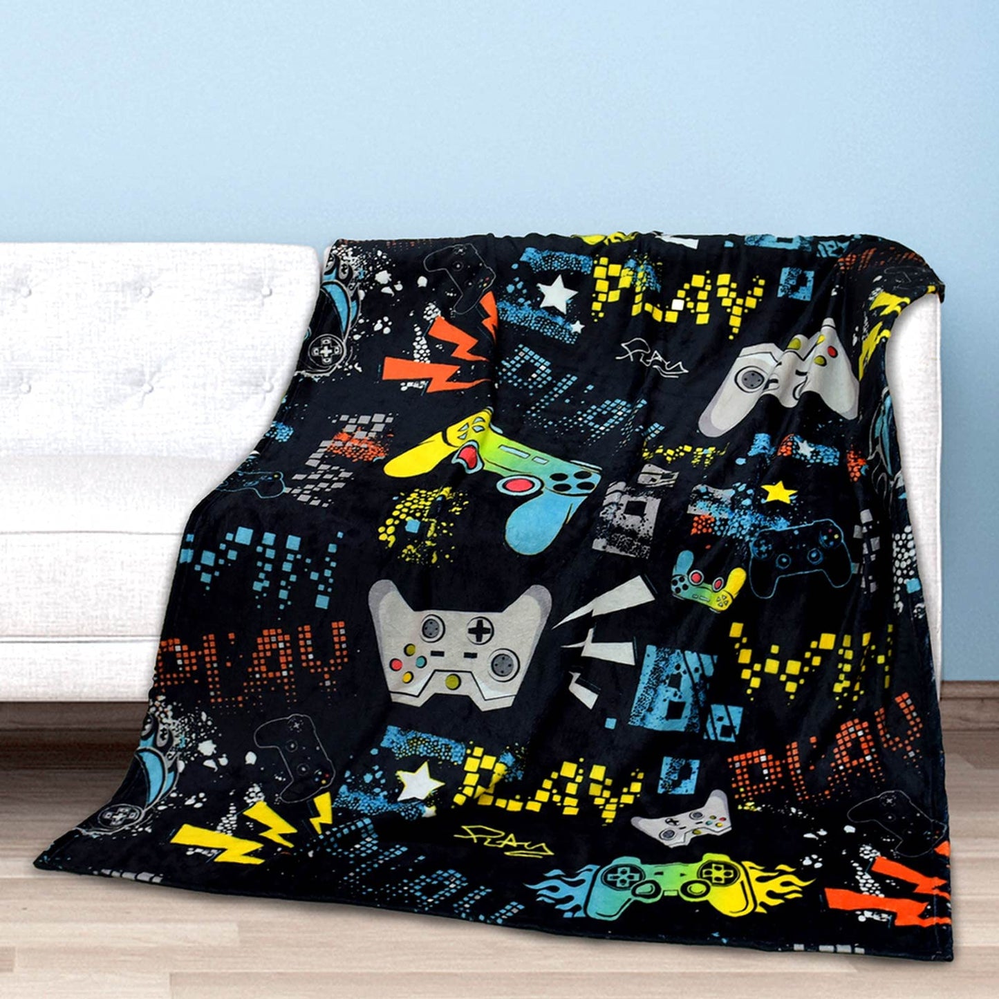 BOOPBEEP Kids Dinosaur Blanket for Boys Girls Room Decor Personalized Cute Toddler Throw Blanket Chiristmas Dinasour Birthday Year Old Gifts Toys 40x50