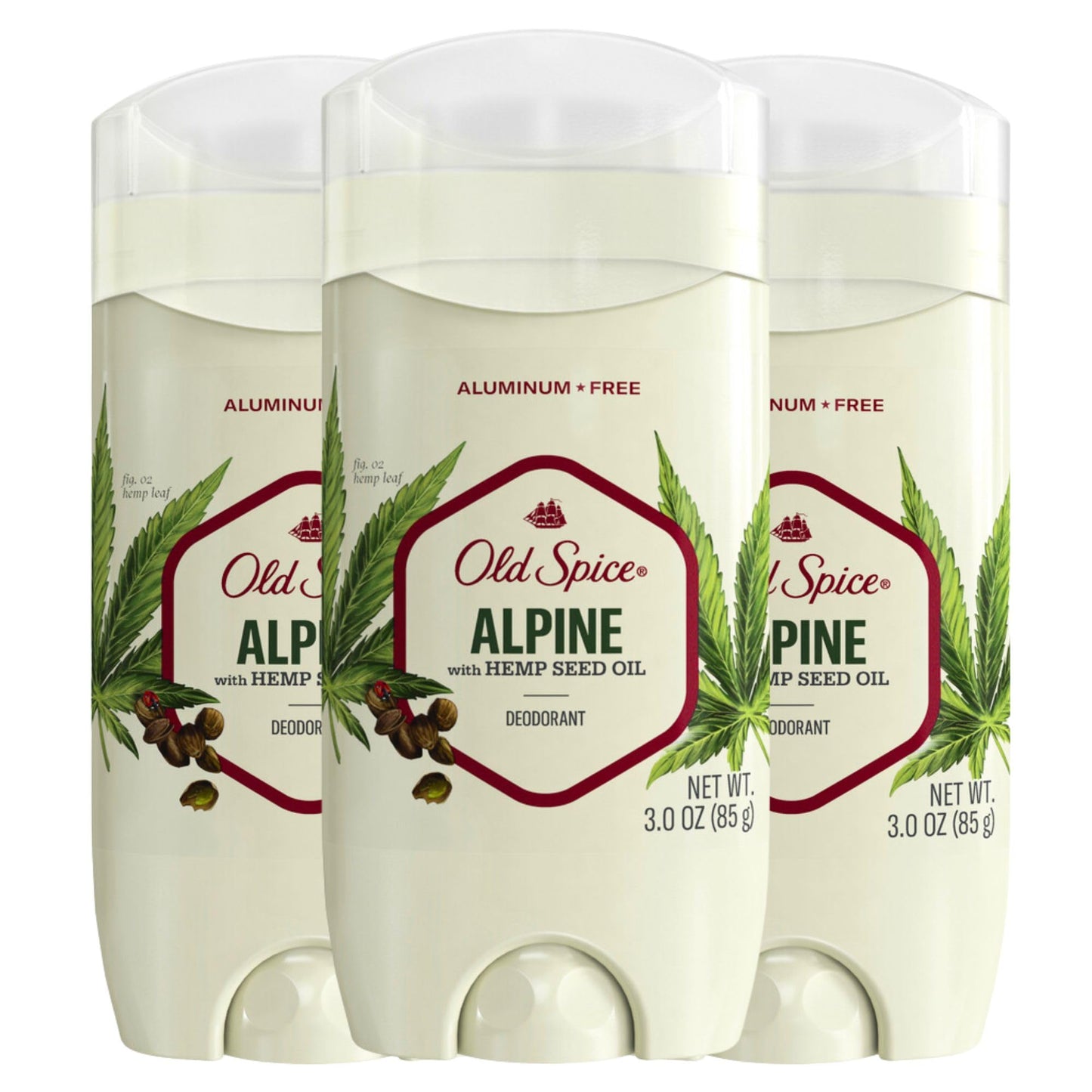 Old Spice Aluminum Free Deodorant for Men, 24/7 Odor Protection, 24/7 Lasting Freshness, Red Collection, Swagger with Cedarwood Scent, 3.8 oz (Pack of 3)