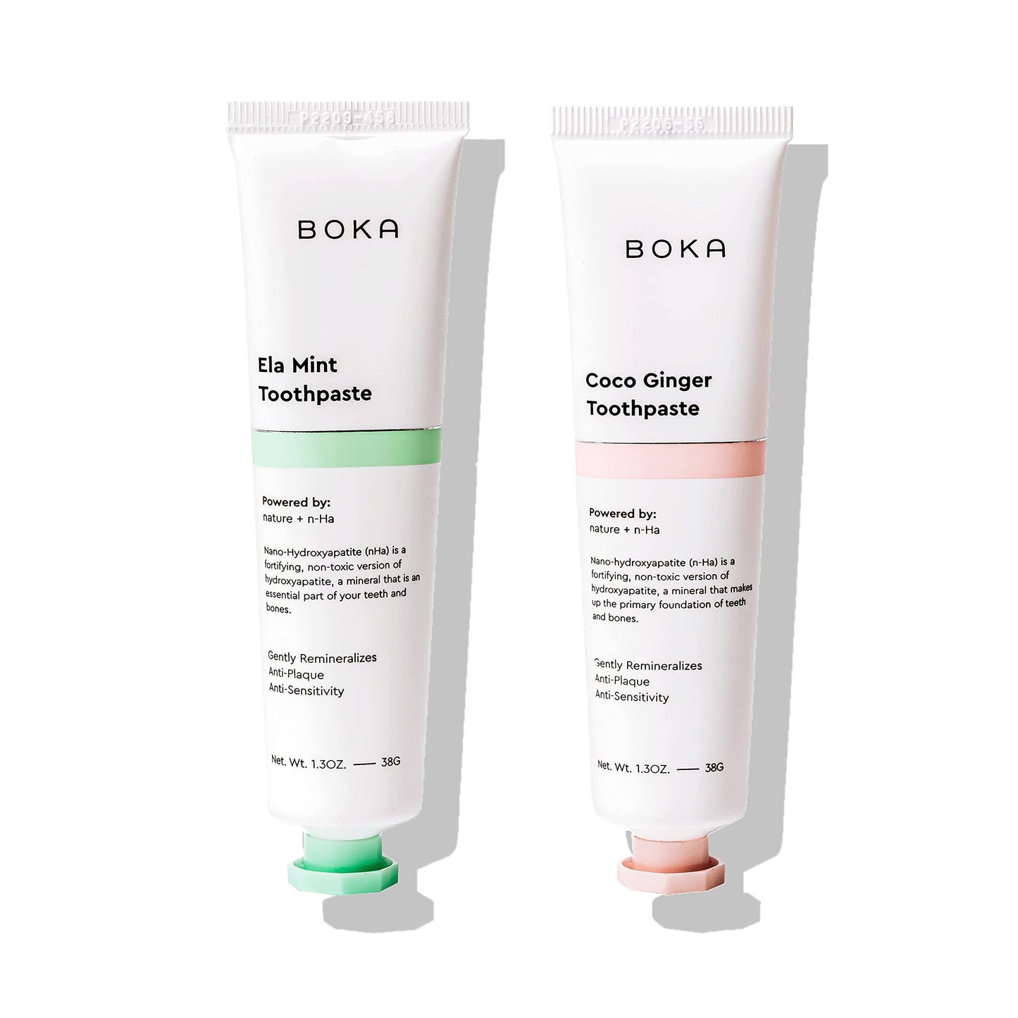 Boka Fluoride Free Toothpaste - Nano Hydroxyapatite, Remineralizing, Sensitive Teeth, Whitening - Dentist Recommended for Adult & Kids Oral Care - Ela Mint Flavor, 4 Fl Oz 1 Pk - US Manufactured