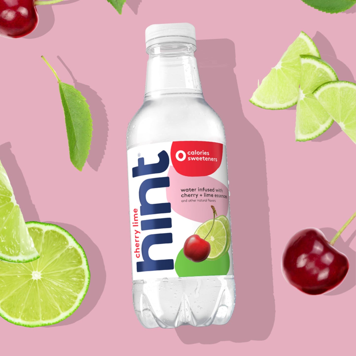 Hint Water Red Variety Pack, 3 Bottles Each of: Peach, Raspberry, Watermelon, and Strawberry Lemon, Zero Calories, Zero Sugar and Zero Sweeteners, 16 Fl Oz (Pack of 12)