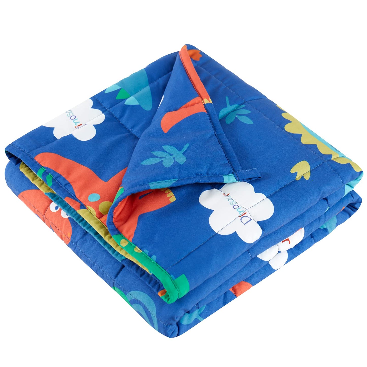 HOSUKKO Weighted Blanket - Weighted Blanket 5 lbs Blue Dinosaur Heavy Blanket - Breathable Blanket(36 * 48 inches, 5 lbs)