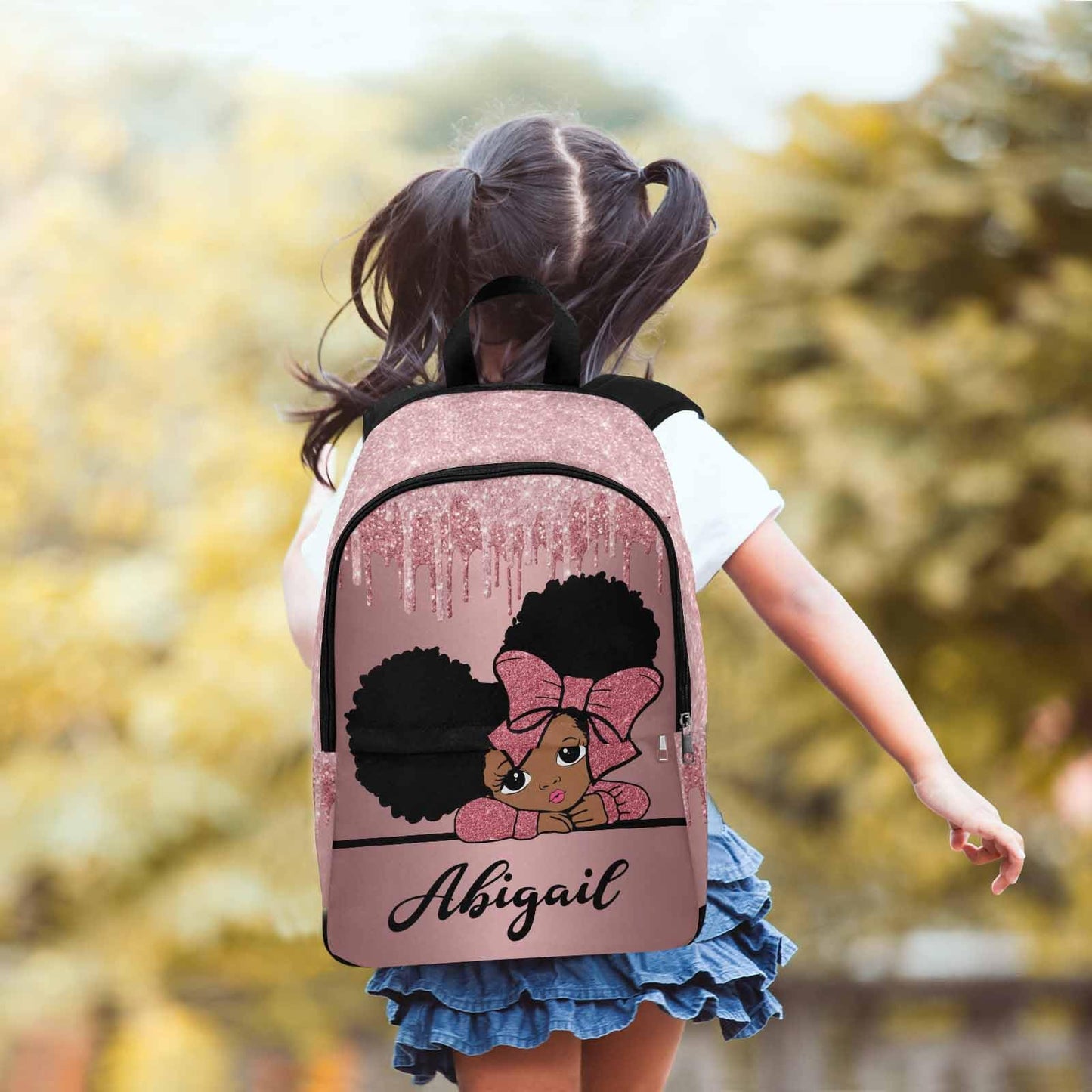 M YESCUSTOM Custom School Butterfly Backpack for Girls, Personalized Name Girls Bookbag Elementary Middle School Bags Travel Laptop Back Pack Casual Daypacks