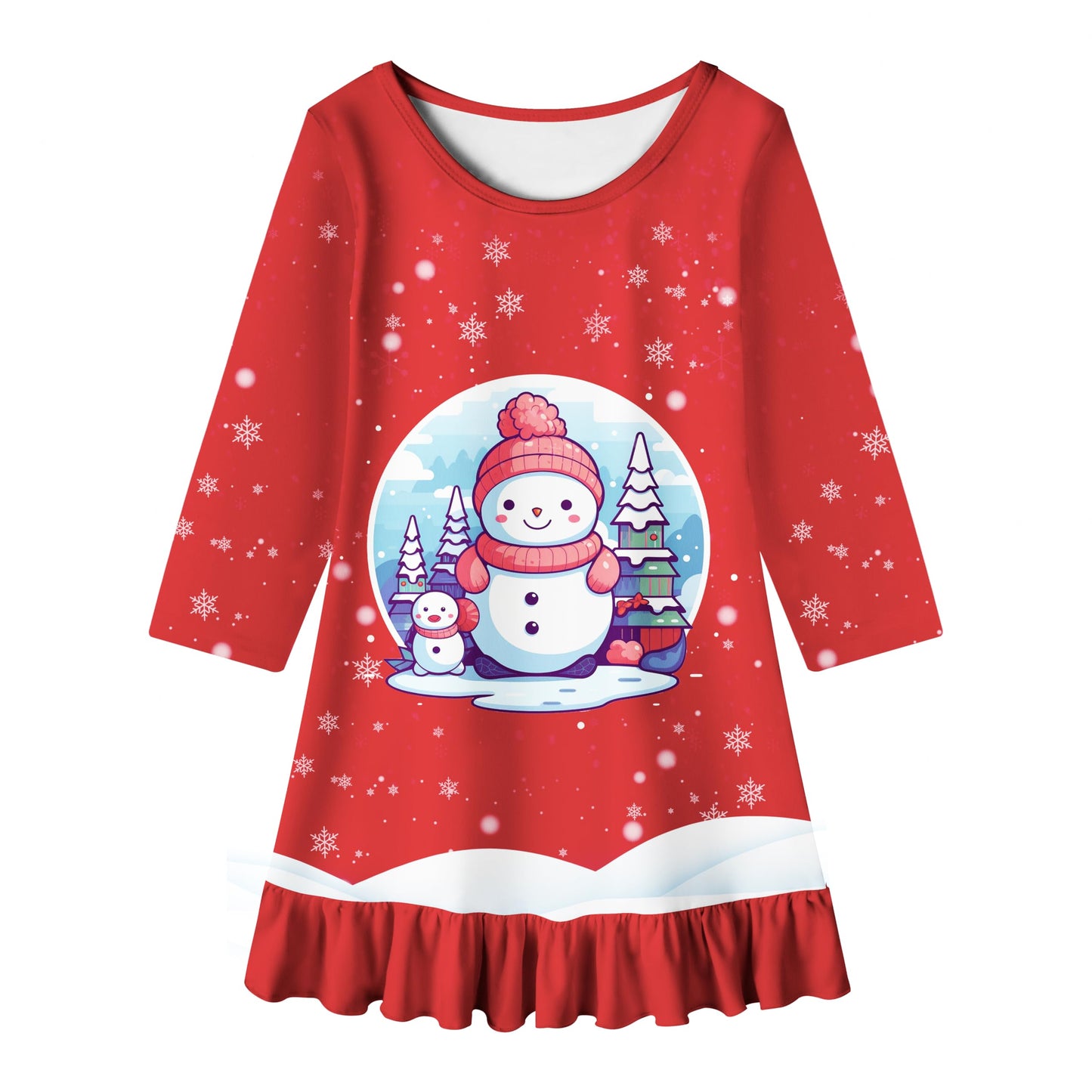 LQSZ 2Pcs Girls Nightgowns 3-10 Years Flutter Short Sleeves Nightdress Nightie Dress Sleepwear Pajamas for Little Girls