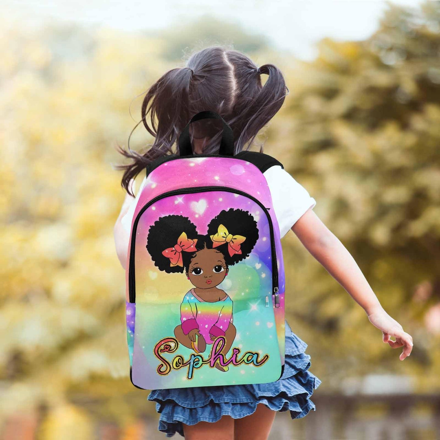 M YESCUSTOM Custom School Butterfly Backpack for Girls, Personalized Name Girls Bookbag Elementary Middle School Bags Travel Laptop Back Pack Casual Daypacks