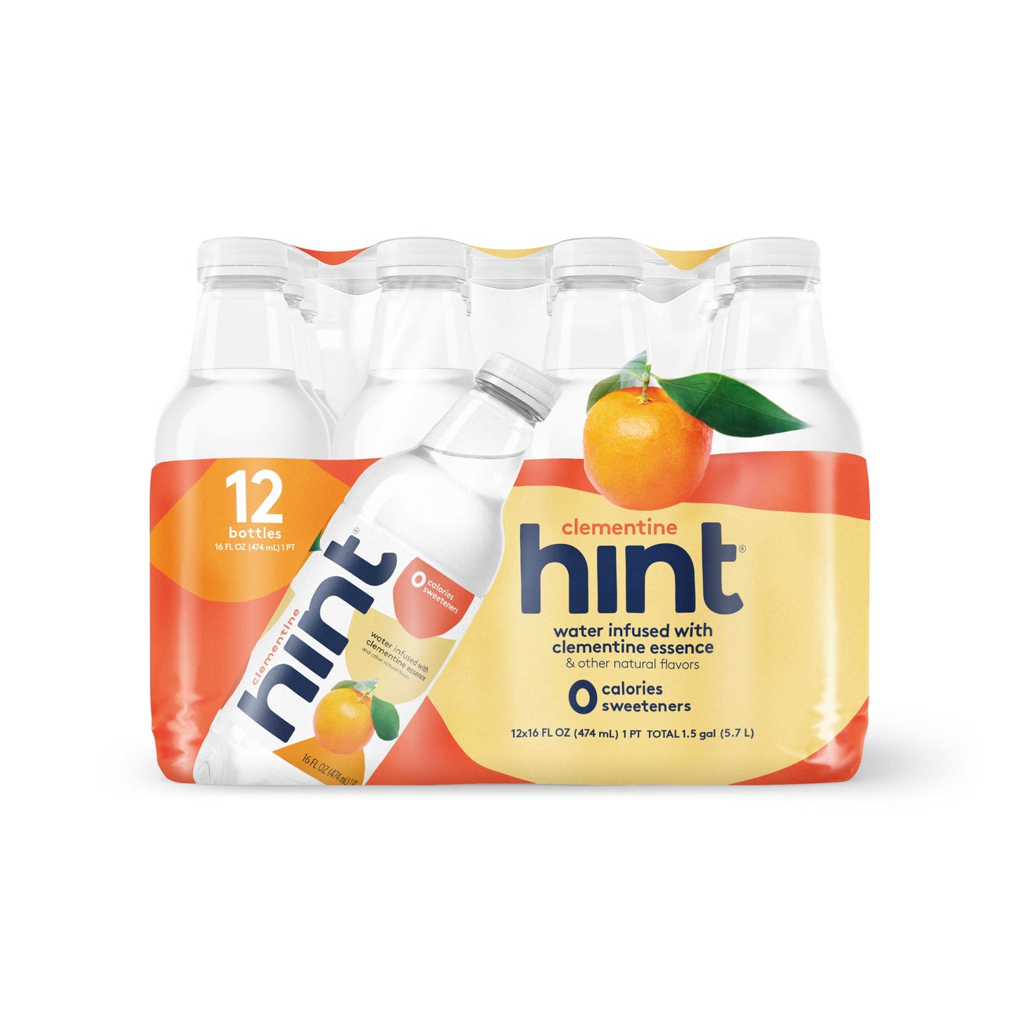 Hint Water Red Variety Pack, 3 Bottles Each of: Peach, Raspberry, Watermelon, and Strawberry Lemon, Zero Calories, Zero Sugar and Zero Sweeteners, 16 Fl Oz (Pack of 12)