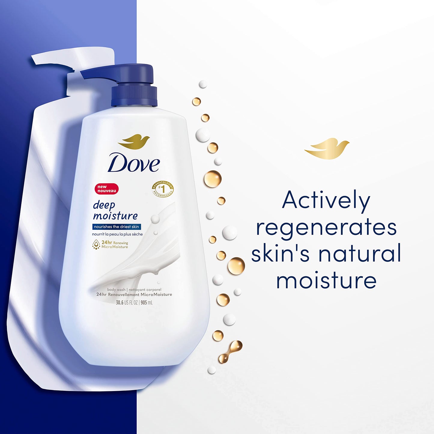 Dove Whole Body Deo Aluminum Free Invisible Cream Deodorant Coconut & Vanilla for 72h Odor Control, 2.5 oz