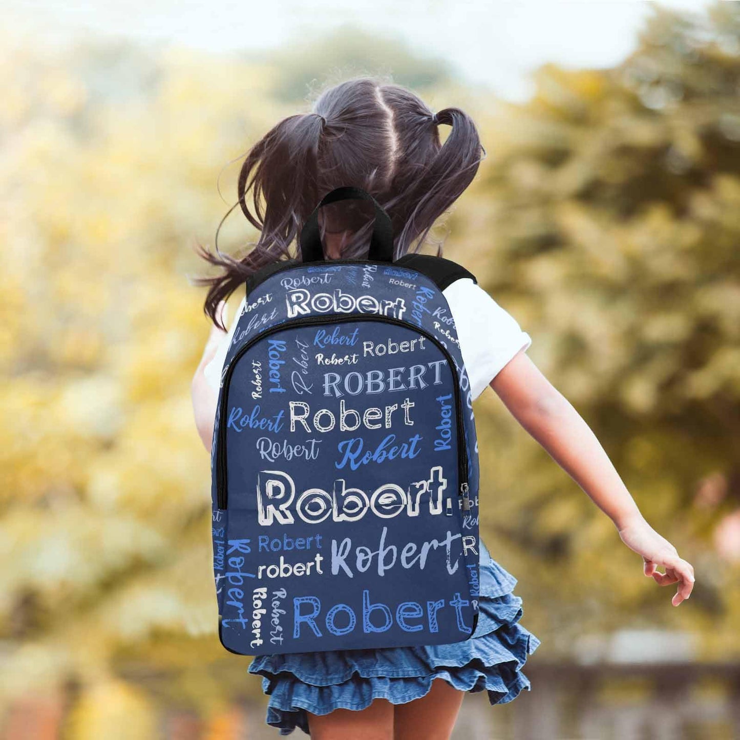 InterestPrint Custom Kids Backpack for Girls Sparkle Children Casual Daypack Backpacks with Lunch Bag Personalized with Kid's Name Preschool School Bag, Children Travel Bookbag for School Season