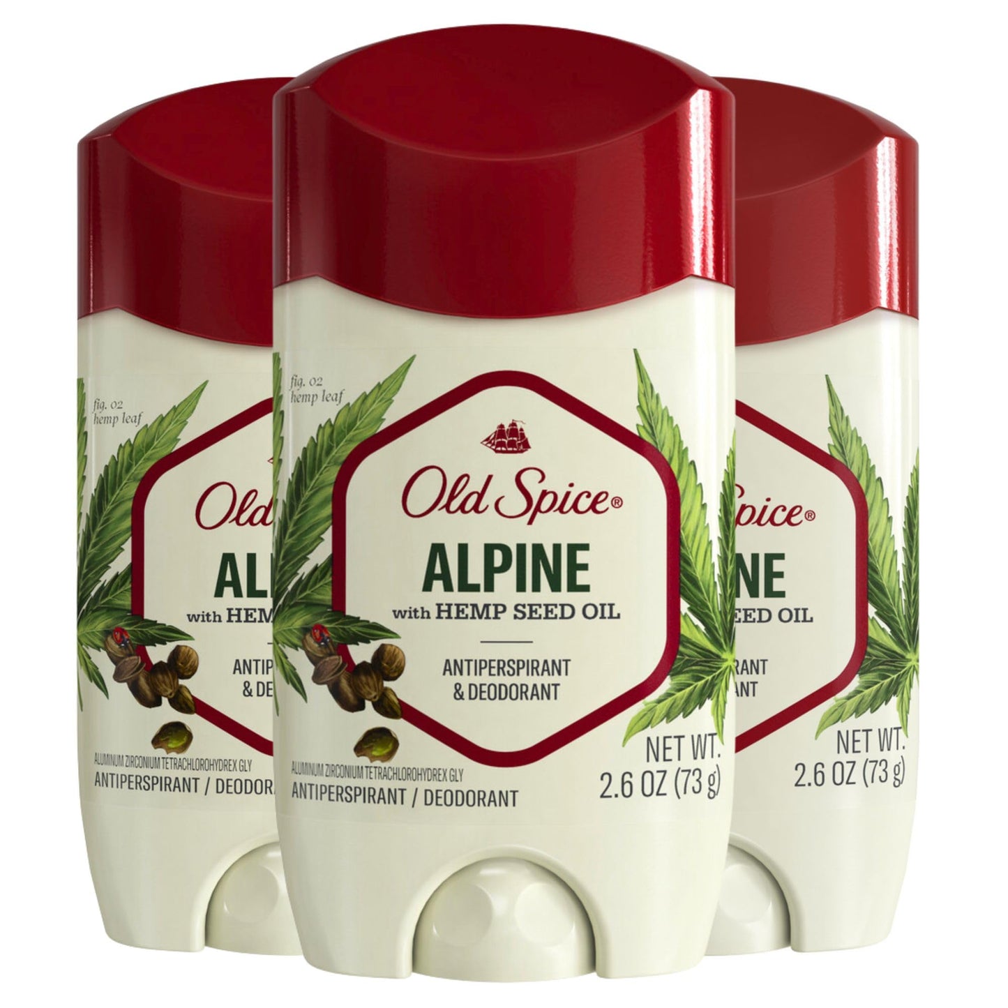 Old Spice Aluminum Free Deodorant for Men, 24/7 Odor Protection, 24/7 Lasting Freshness, Red Collection, Swagger with Cedarwood Scent, 3.8 oz (Pack of 3)