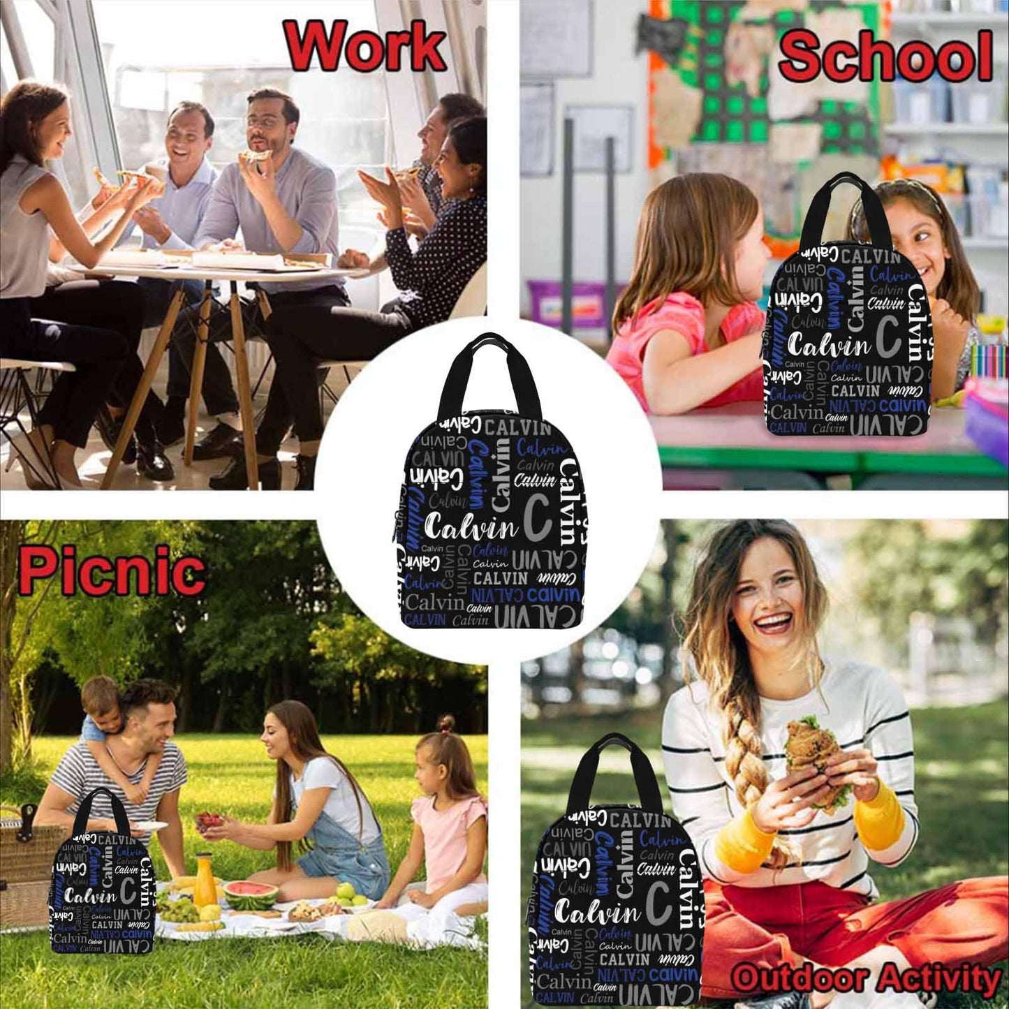 InterestPrint Custom Kids Backpack for Girls Sparkle Children Casual Daypack Backpacks with Lunch Bag Personalized with Kid's Name Preschool School Bag, Children Travel Bookbag for School Season