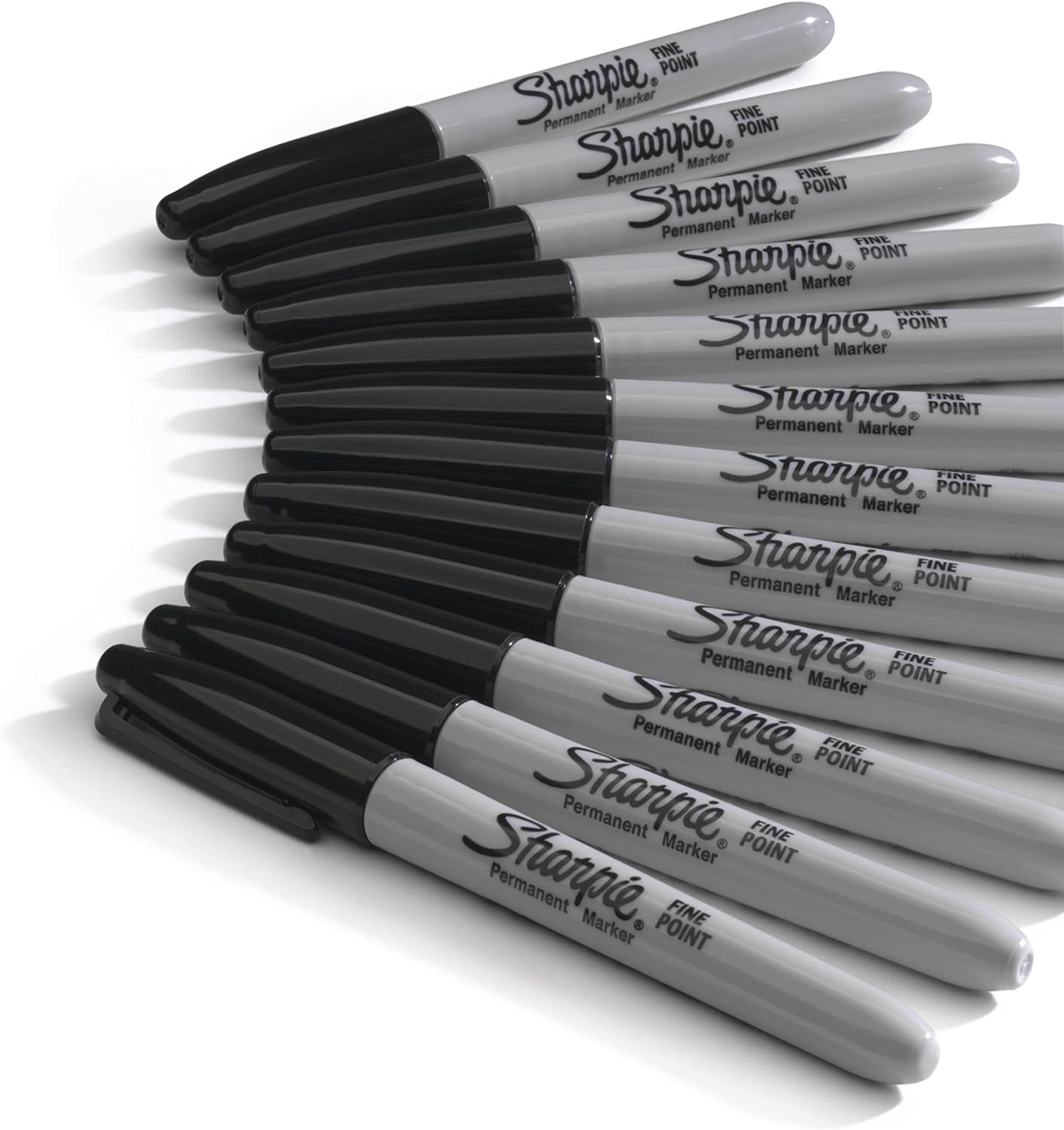 Sharpie Permanent Markers Bulk Set, Fine Tip Markers Set, Markers For Plastic, Metal, Wood, And More, Black, 36 Count