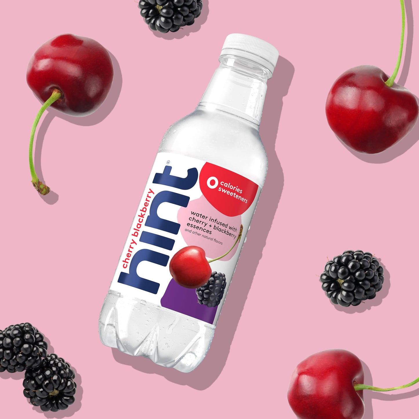 Hint Water Red Variety Pack, 3 Bottles Each of: Peach, Raspberry, Watermelon, and Strawberry Lemon, Zero Calories, Zero Sugar and Zero Sweeteners, 16 Fl Oz (Pack of 12)