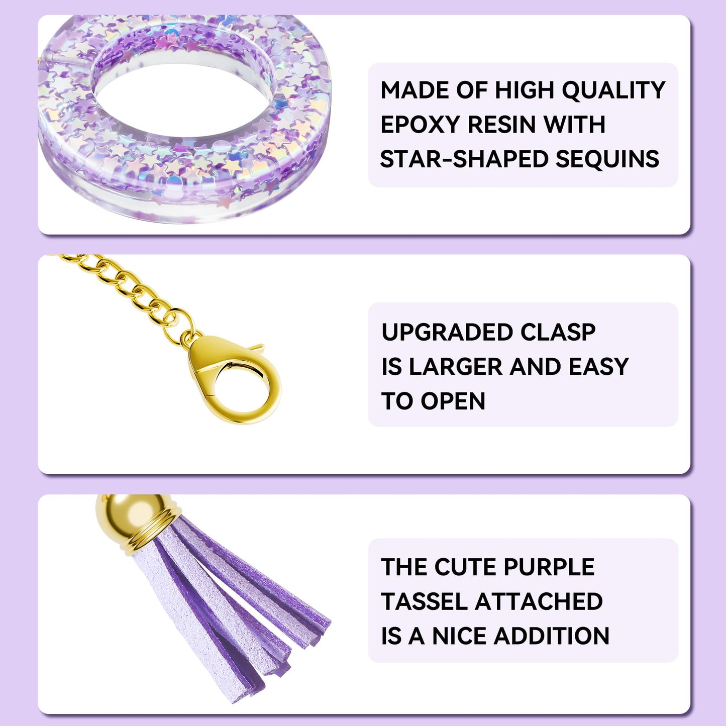 Letter Charm for Stanley Cup, 1PCS Purple Tumbler Accessories Charm for Handle, Initial Charm for Girls Women