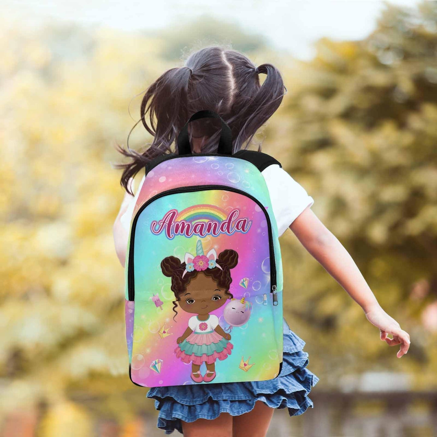 M YESCUSTOM Custom School Butterfly Backpack for Girls, Personalized Name Girls Bookbag Elementary Middle School Bags Travel Laptop Back Pack Casual Daypacks