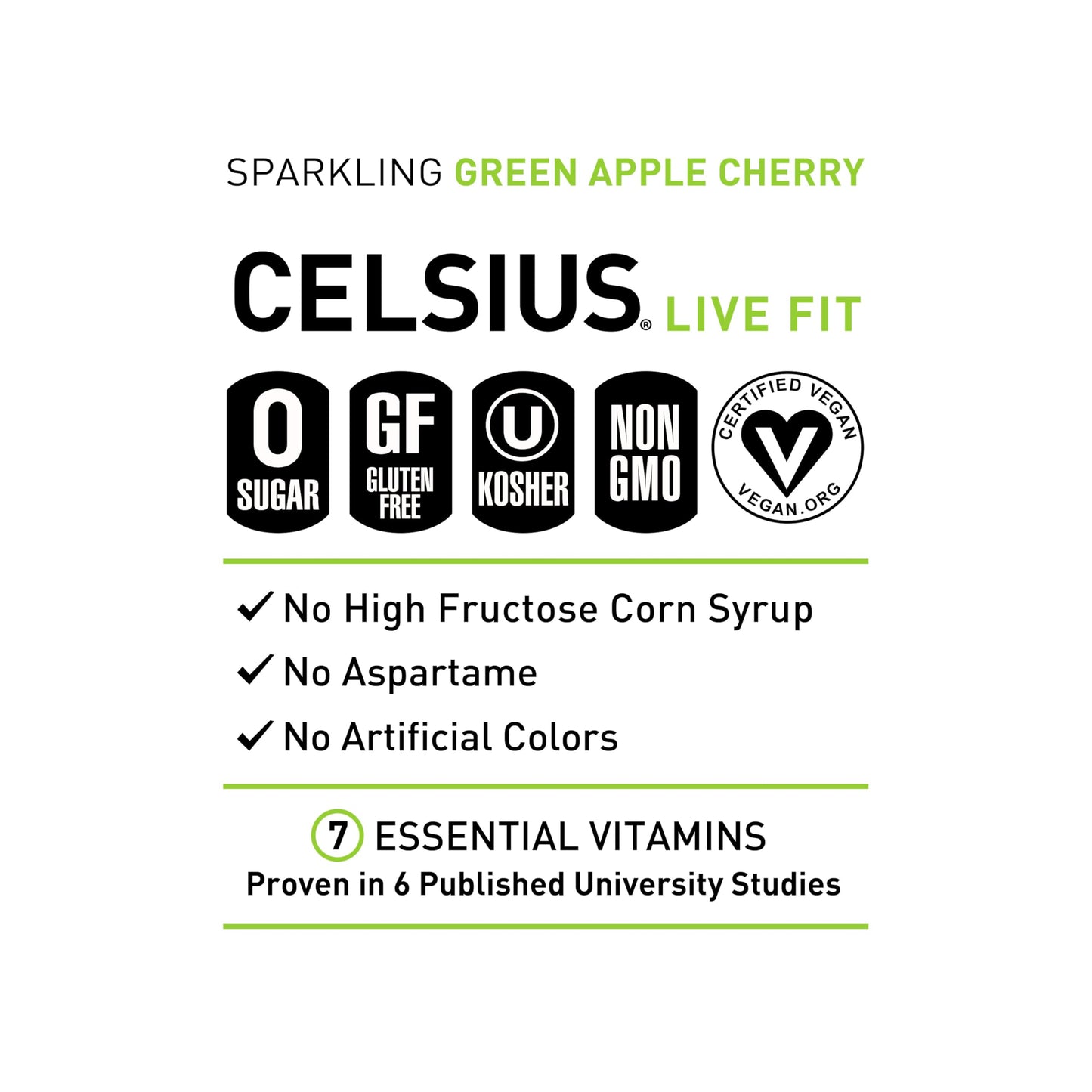 CELSIUS Assorted Flavors Official Variety Pack, Functional Essential Energy Drinks, 12 Fl Oz (Pack of 12)