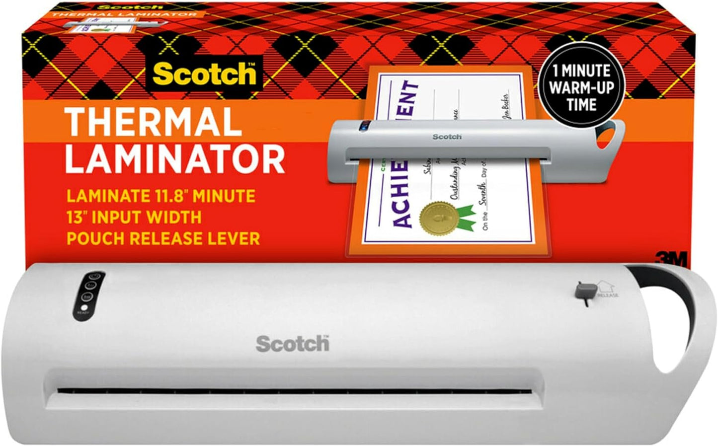 Scotch Thermal Laminator, Extra Wide 13 Inch Input, Ideal for Teachers, Small Offices, or Home (TL1302Z)