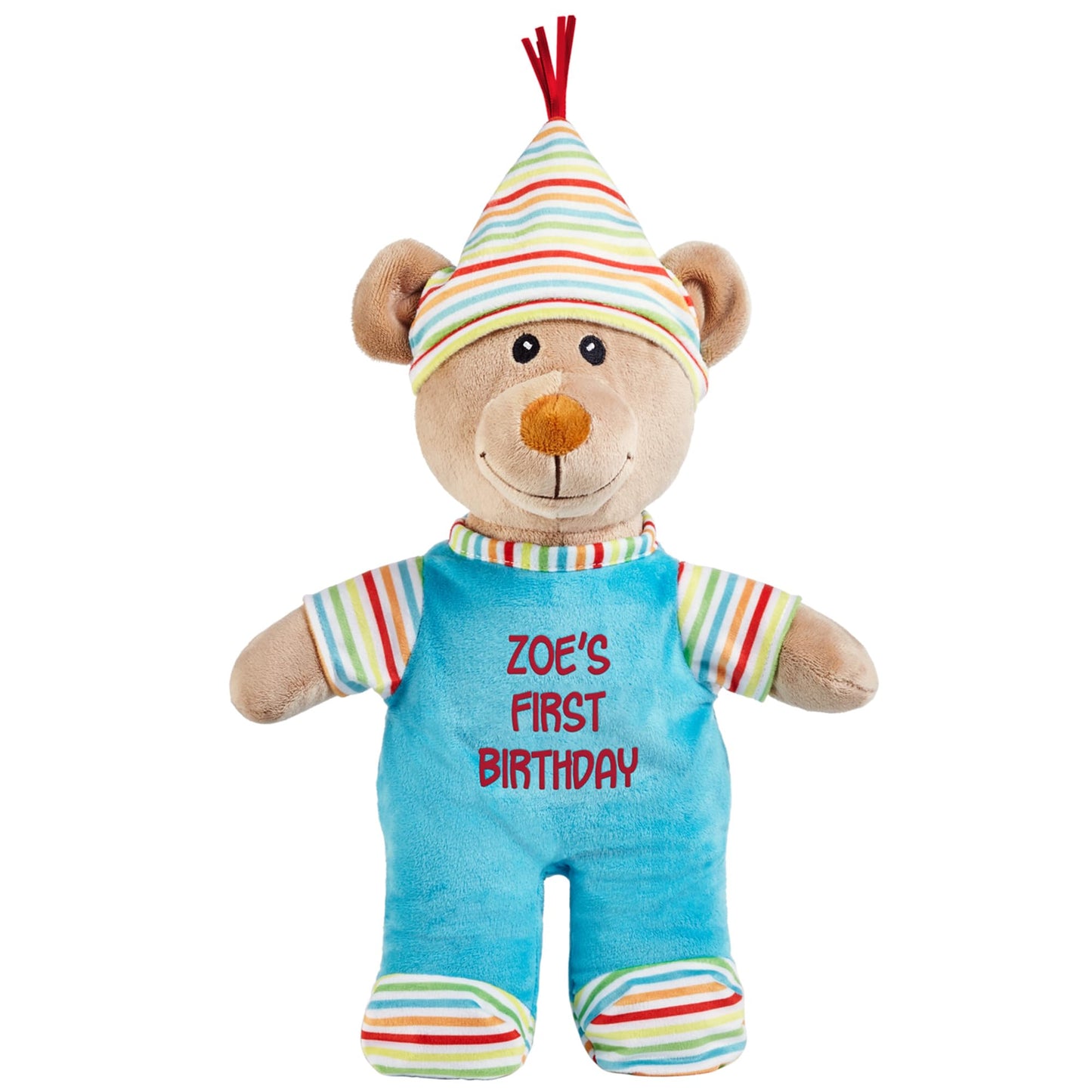 Let's Make Memories Personalized Pajama Bear - Stuffed Animal - Teddy Bear - Newborn - Baby - Kids - Blue