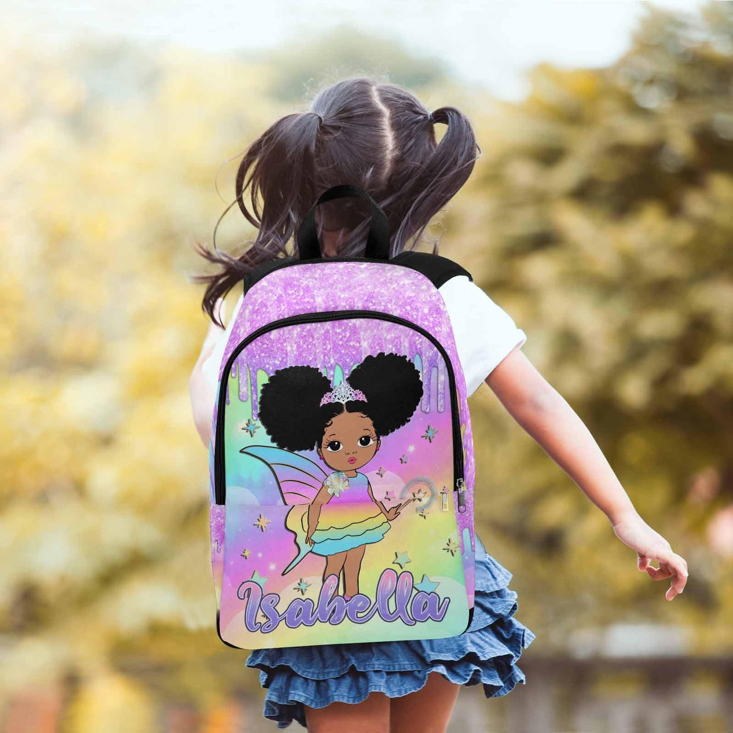 M YESCUSTOM Custom School Butterfly Backpack for Girls, Personalized Name Girls Bookbag Elementary Middle School Bags Travel Laptop Back Pack Casual Daypacks