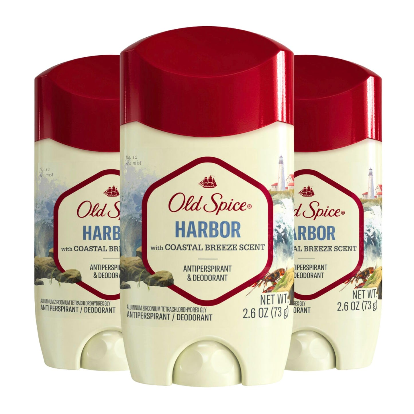 Old Spice Aluminum Free Deodorant for Men, 24/7 Odor Protection, 24/7 Lasting Freshness, Red Collection, Swagger with Cedarwood Scent, 3.8 oz (Pack of 3)