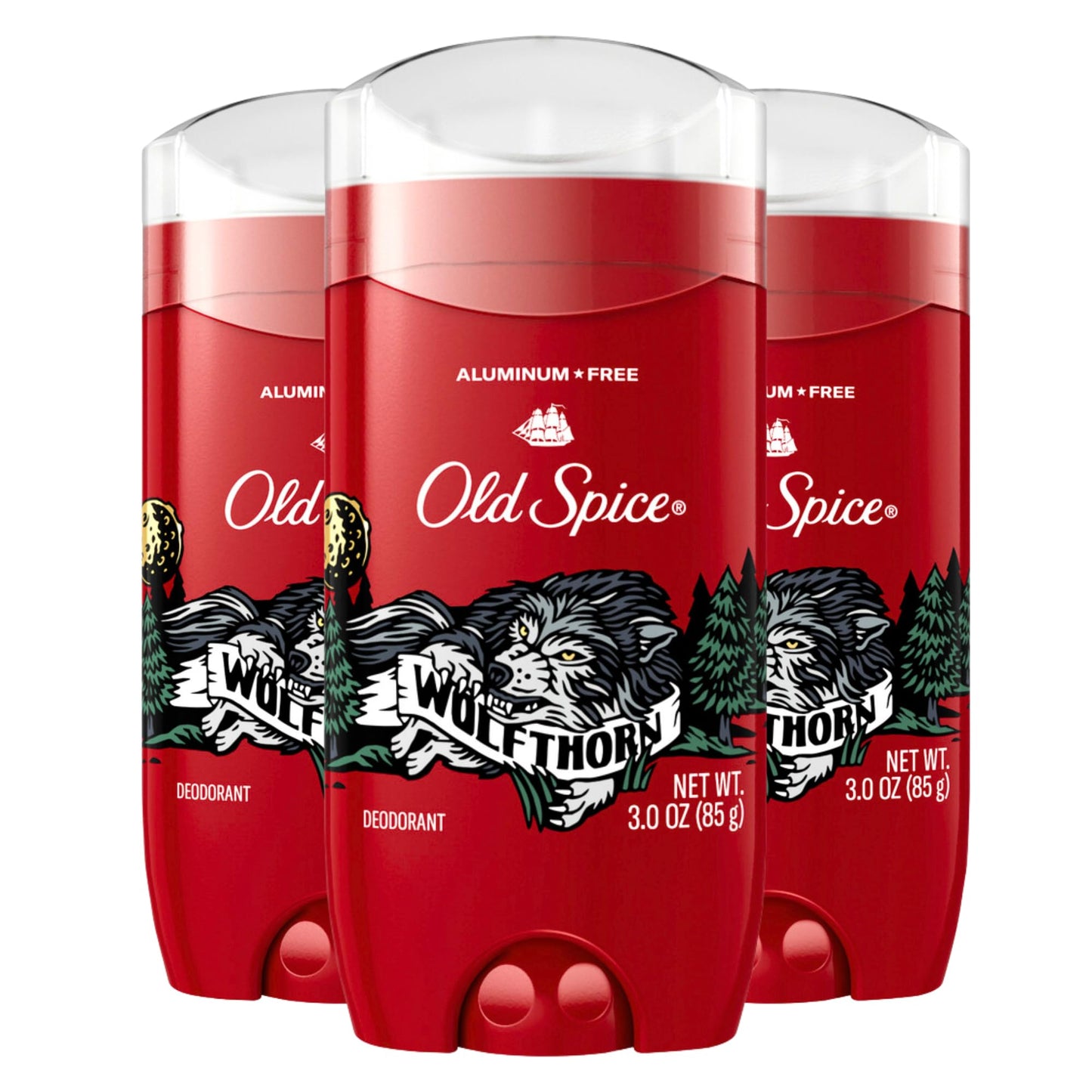 Old Spice Aluminum Free Deodorant for Men, 24/7 Odor Protection, 24/7 Lasting Freshness, Red Collection, Swagger with Cedarwood Scent, 3.8 oz (Pack of 3)