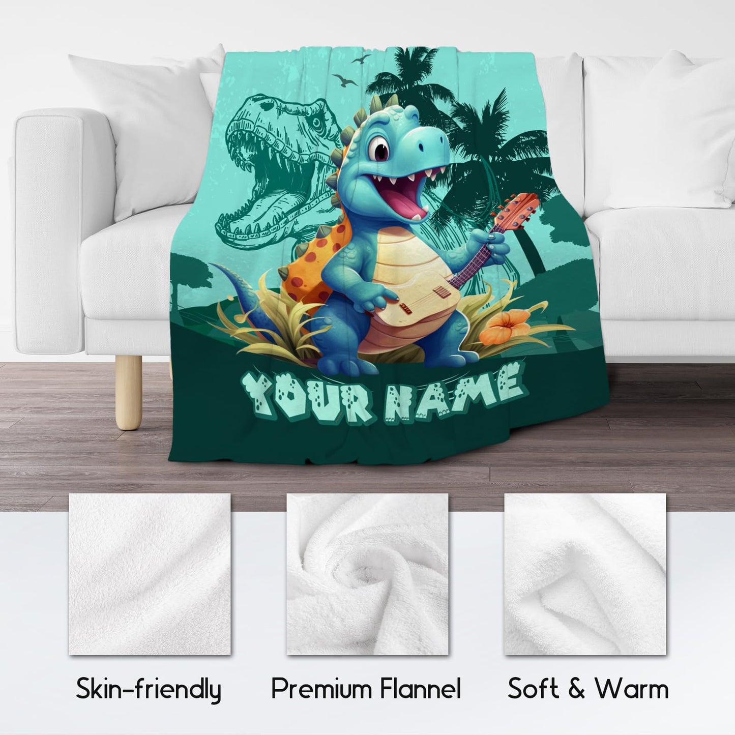 Kids Throw Blankets for Boys Girls, Dinosaur Blanket for Boys, Soft Fuzzy Flannel Throw Blanket Dinosaur Gifts Ideal, 40"x50" Toddler Blankets for Boys Dinosaur Room Decor