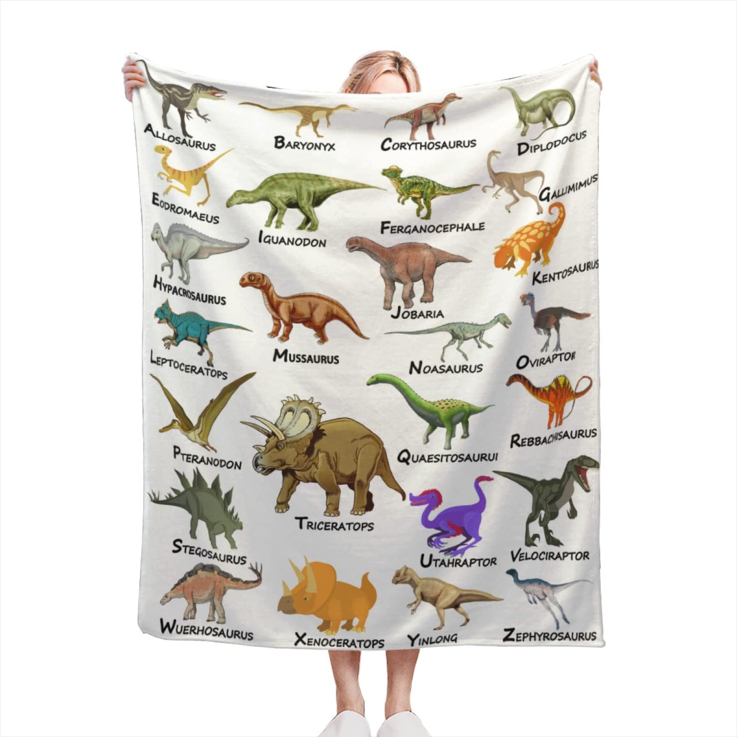 Dinosaur Blanket for Boys Kids 350GSM Soft Flannel Blanket for Boys Children's Toys are Suitable for Beds, Sofas, Outdoor Camping and School Lunch Break 50 * 60in