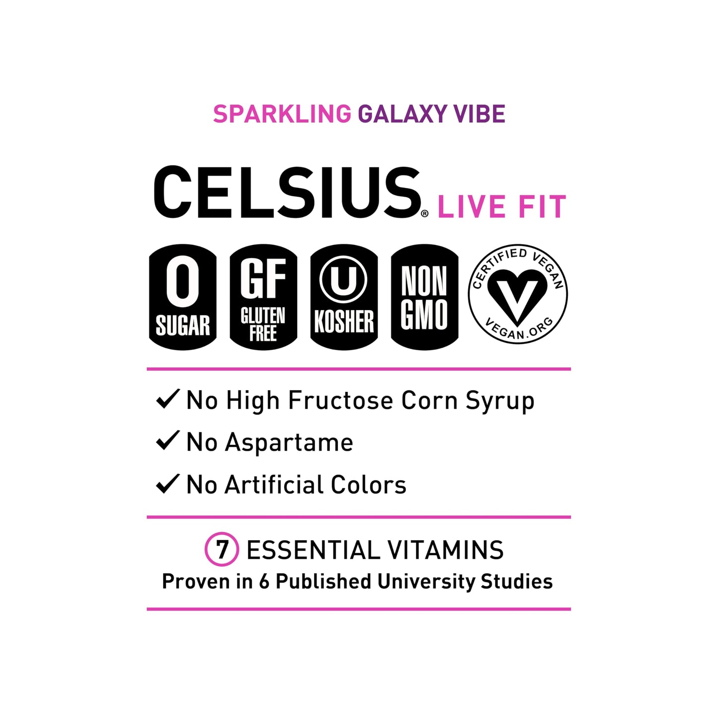 CELSIUS Assorted Flavors Official Variety Pack, Functional Essential Energy Drinks, 12 Fl Oz (Pack of 12)