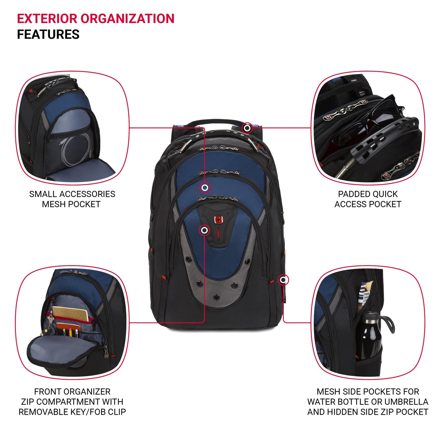 SwissGear Wenger Ibex Laptop Backpack, black, one size (27316060)