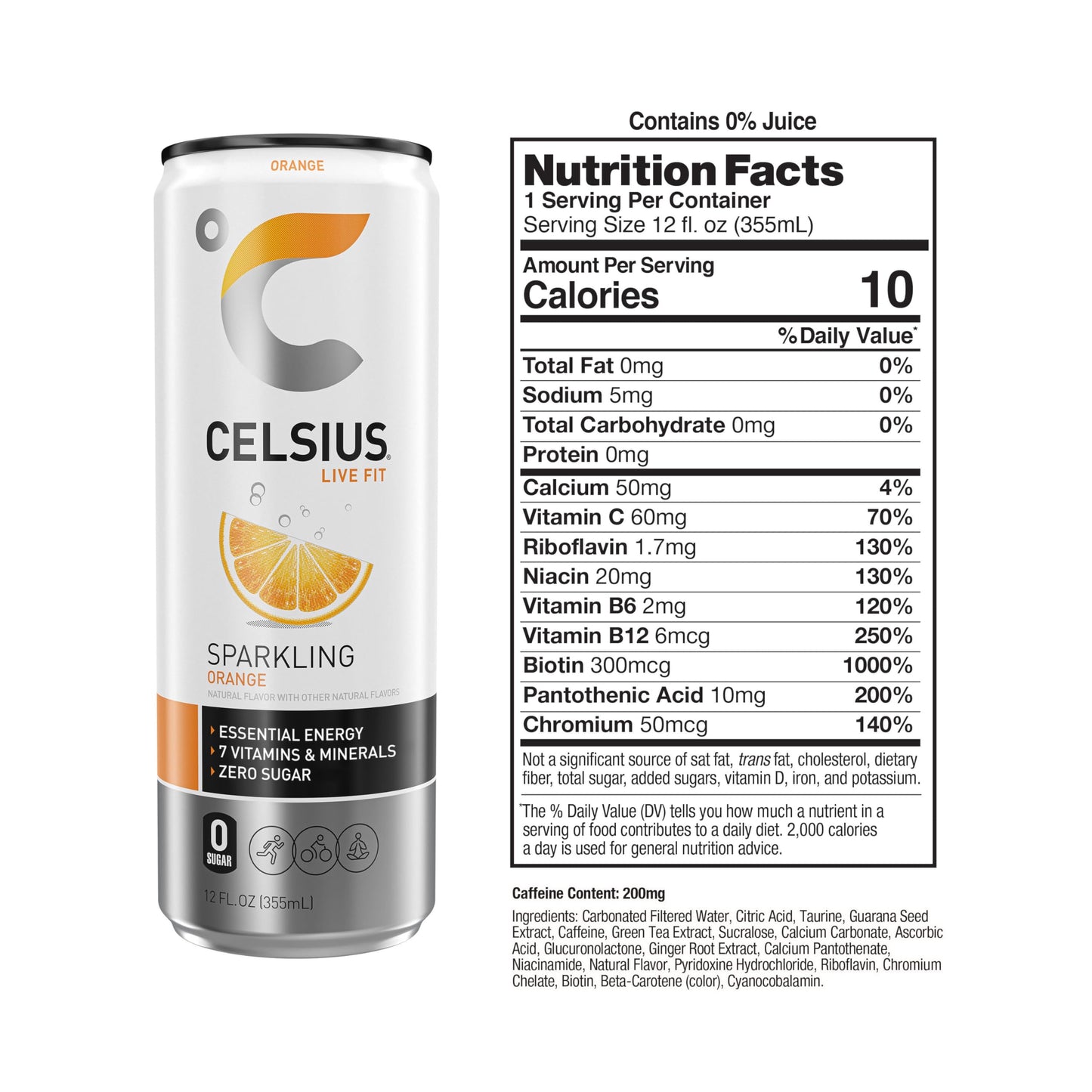 CELSIUS Assorted Flavors Official Variety Pack, Functional Essential Energy Drinks, 12 Fl Oz (Pack of 12)