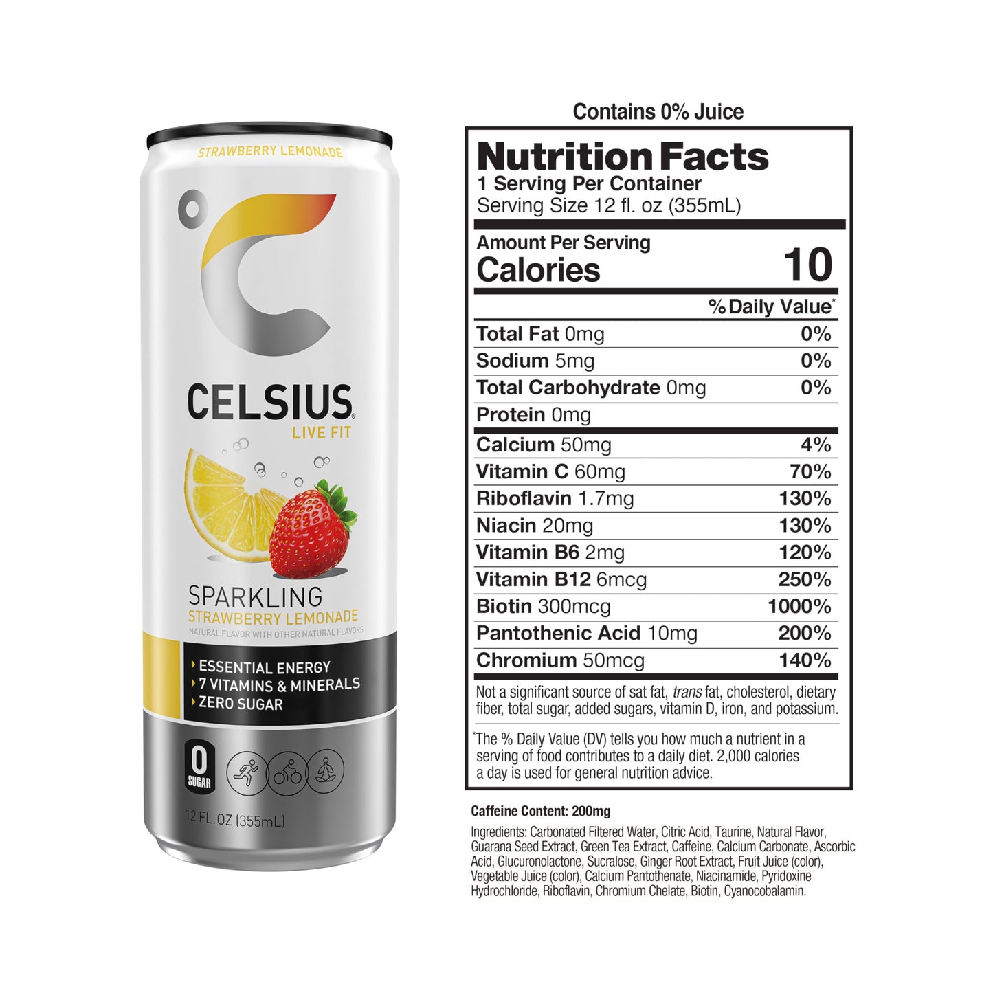 CELSIUS Assorted Flavors Official Variety Pack, Functional Essential Energy Drinks, 12 Fl Oz (Pack of 12)